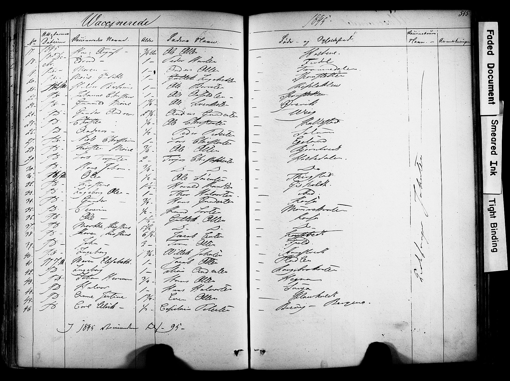 Solum kirkebøker, SAKO/A-306/F/Fa/L0006: Parish register (official) no. I 6, 1844-1855, p. 515