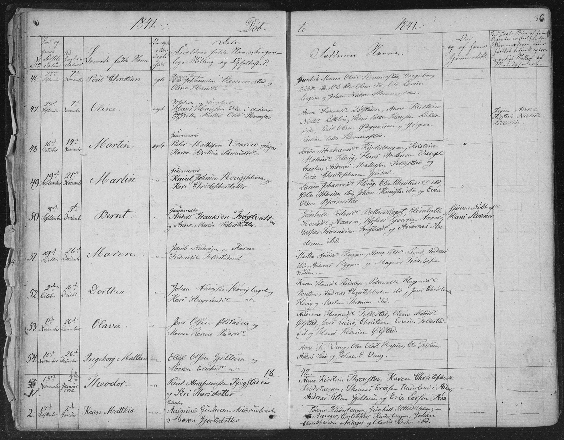 Røyken kirkebøker, AV/SAKO-A-241/F/Fa/L0005: Parish register (official) no. 5, 1833-1856, p. 36