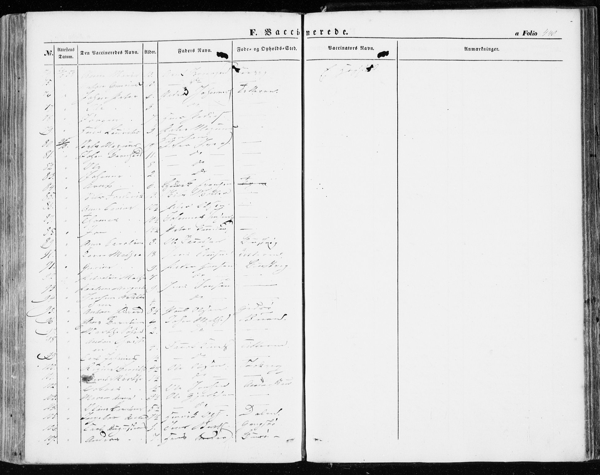 Ministerialprotokoller, klokkerbøker og fødselsregistre - Sør-Trøndelag, AV/SAT-A-1456/634/L0530: Parish register (official) no. 634A06, 1852-1860, p. 440