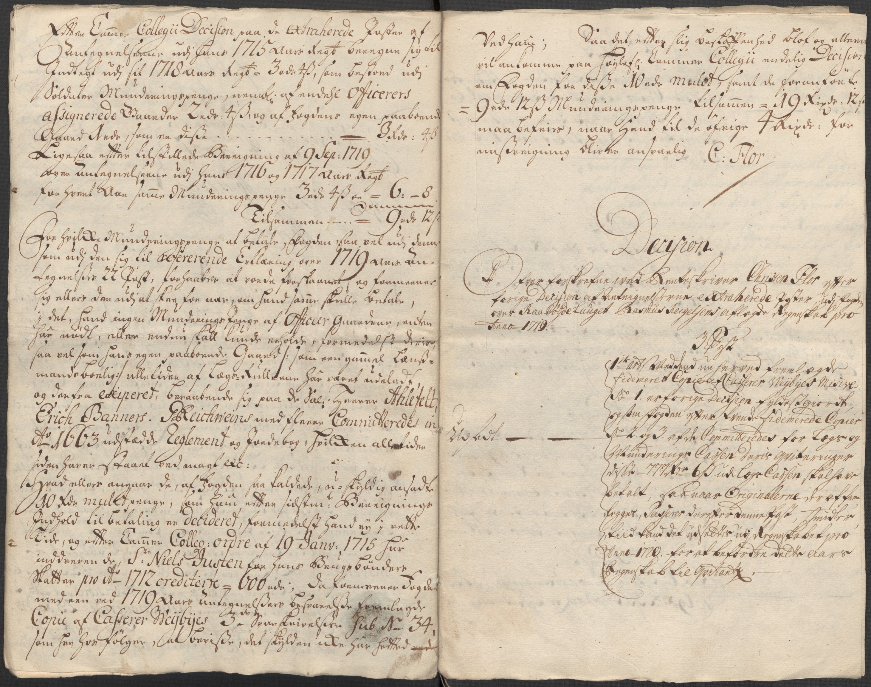 Rentekammeret inntil 1814, Reviderte regnskaper, Fogderegnskap, AV/RA-EA-4092/R40/L2453: Fogderegnskap Råbyggelag, 1718-1719, p. 592