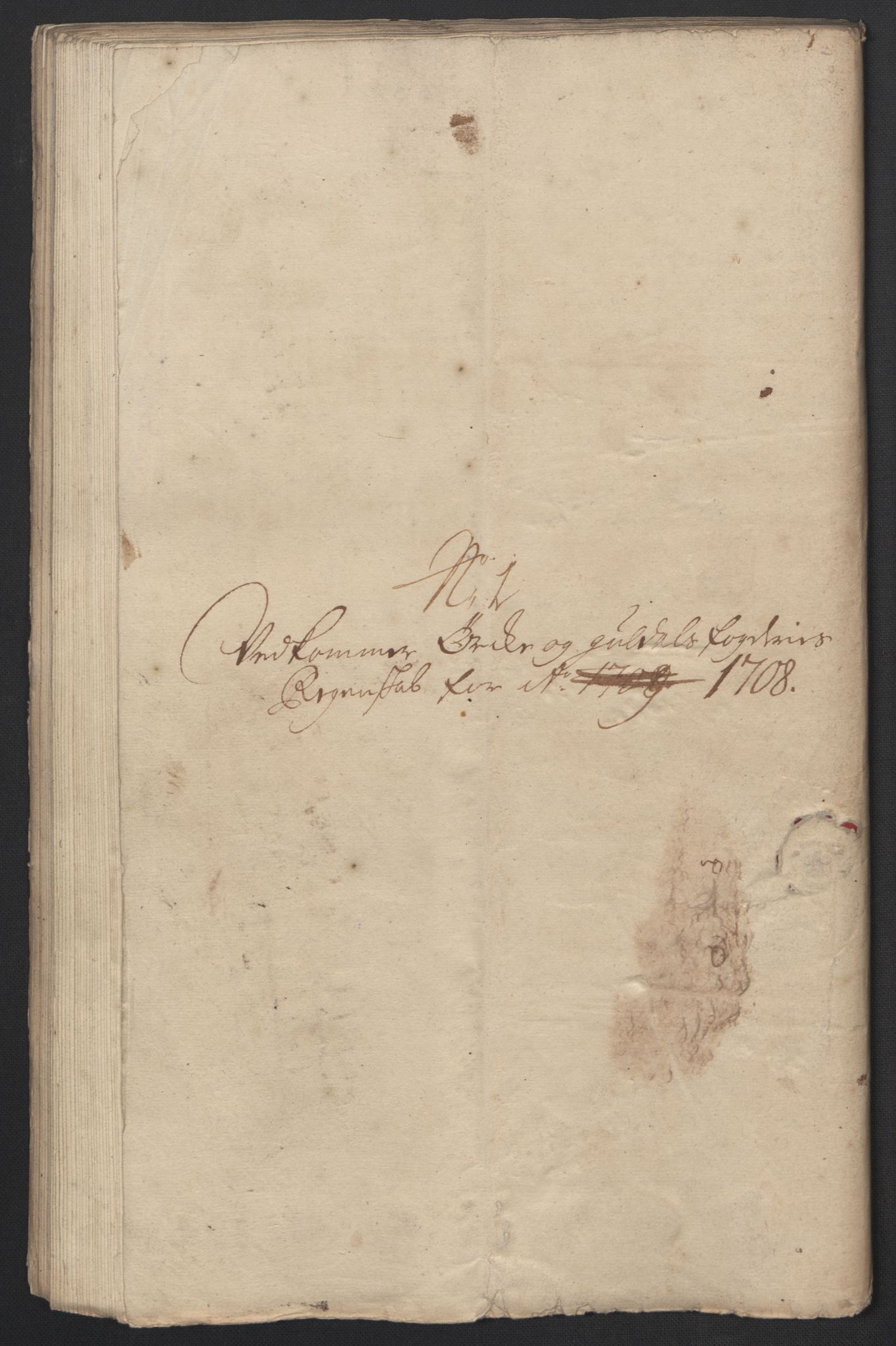 Rentekammeret inntil 1814, Reviderte regnskaper, Fogderegnskap, RA/EA-4092/R60/L3958: Fogderegnskap Orkdal og Gauldal, 1708, p. 99