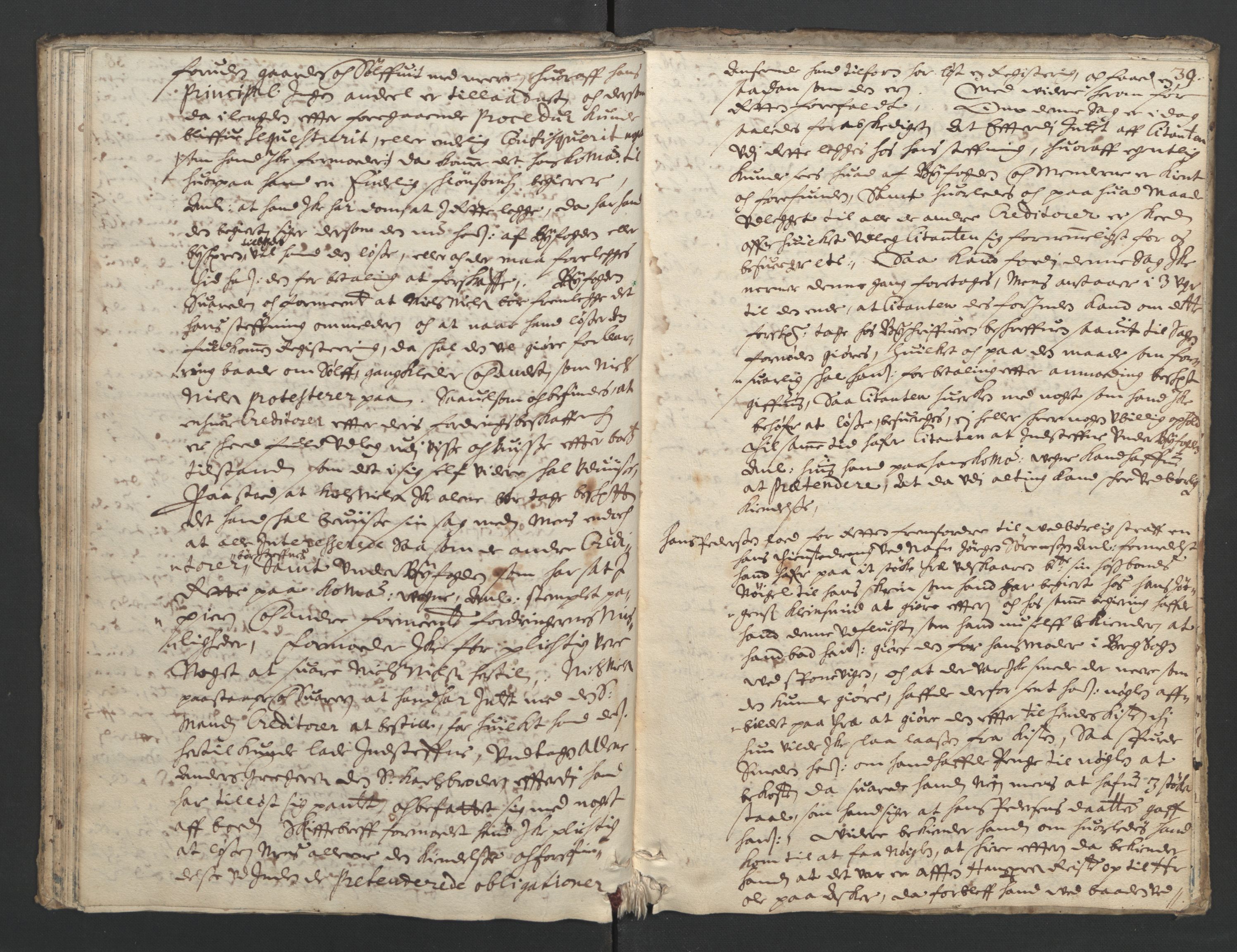 Christiania rådstuerett, AV/SAO-A-11132/F/Fa/L0004: Justisprotokoll, 1666, p. 38b-39a