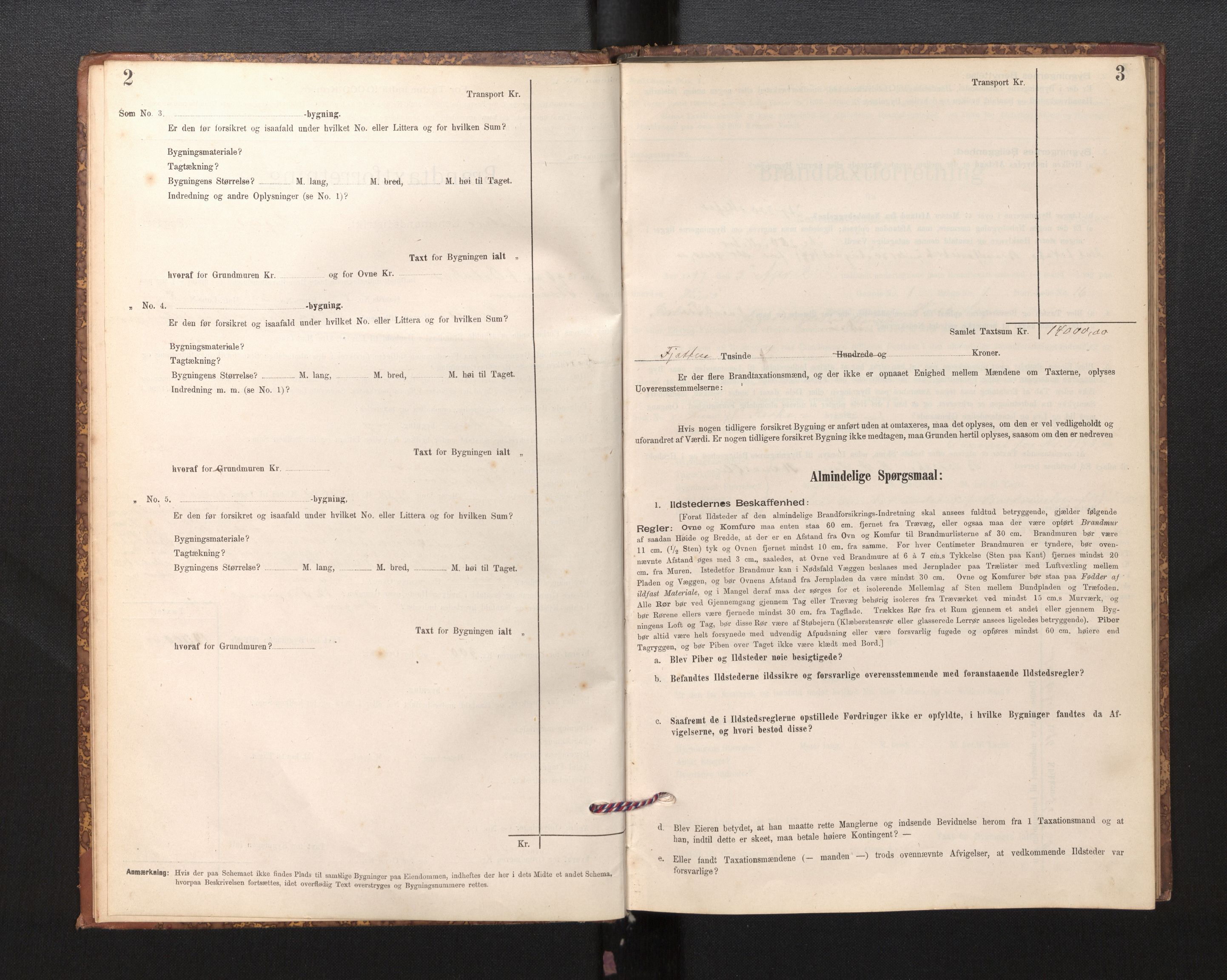 Lensmannen i Solund, SAB/A-30001/0012/L0002: Branntakstprotokoll, skjematakst, 1896-1939, p. 2-3