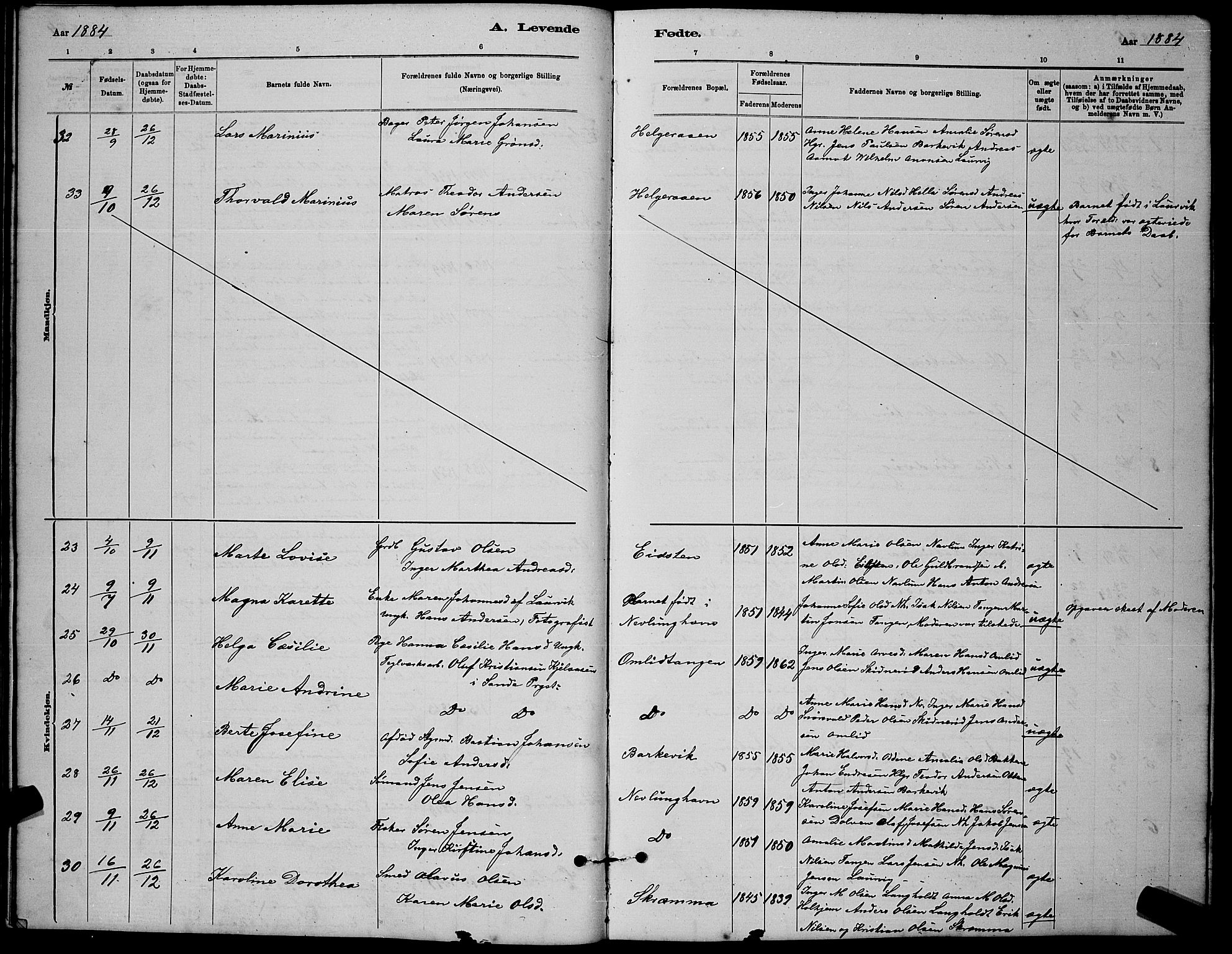 Brunlanes kirkebøker, AV/SAKO-A-342/G/Gb/L0002: Parish register (copy) no. II 2, 1878-1902