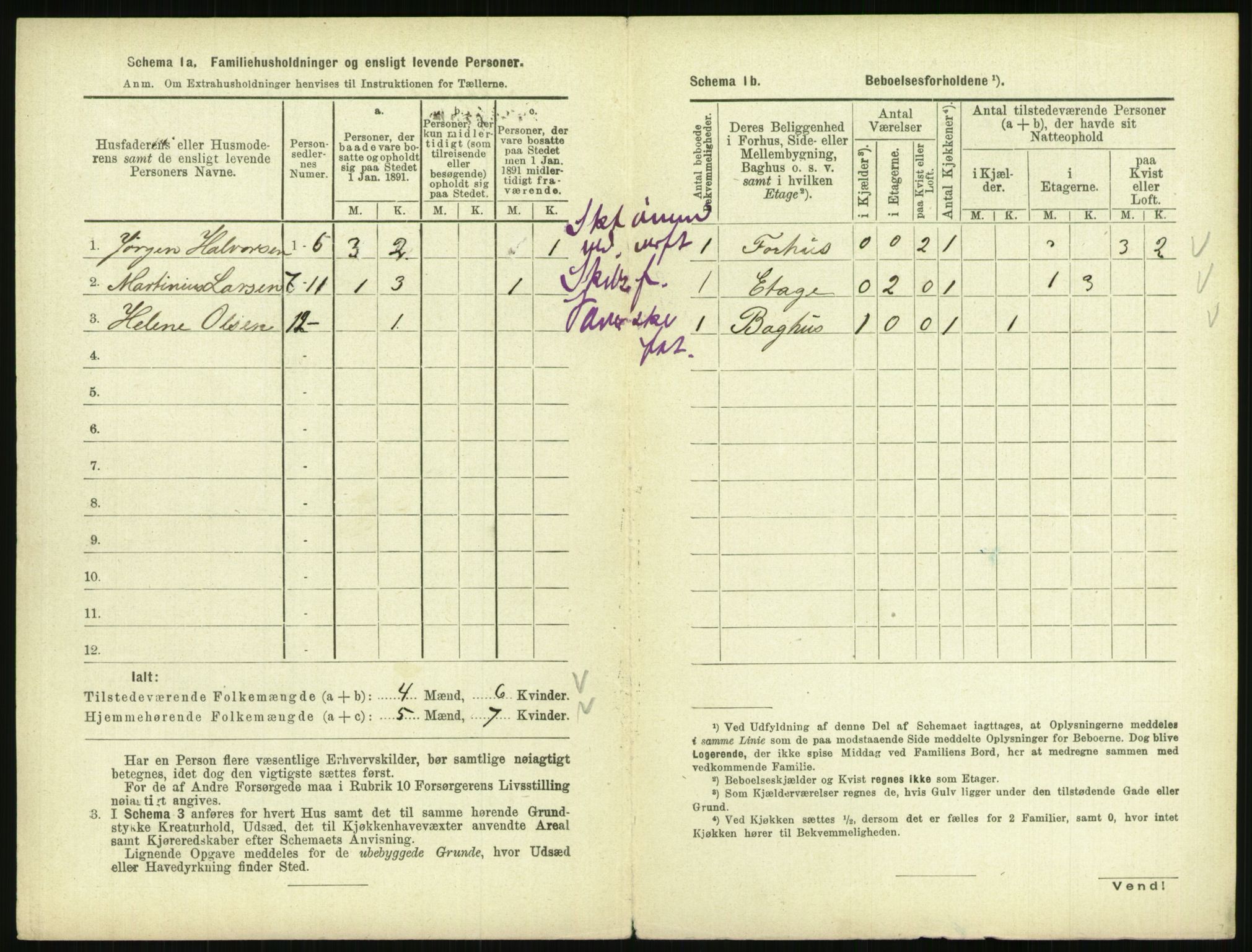 RA, 1891 census for 0801 Kragerø, 1891, p. 331