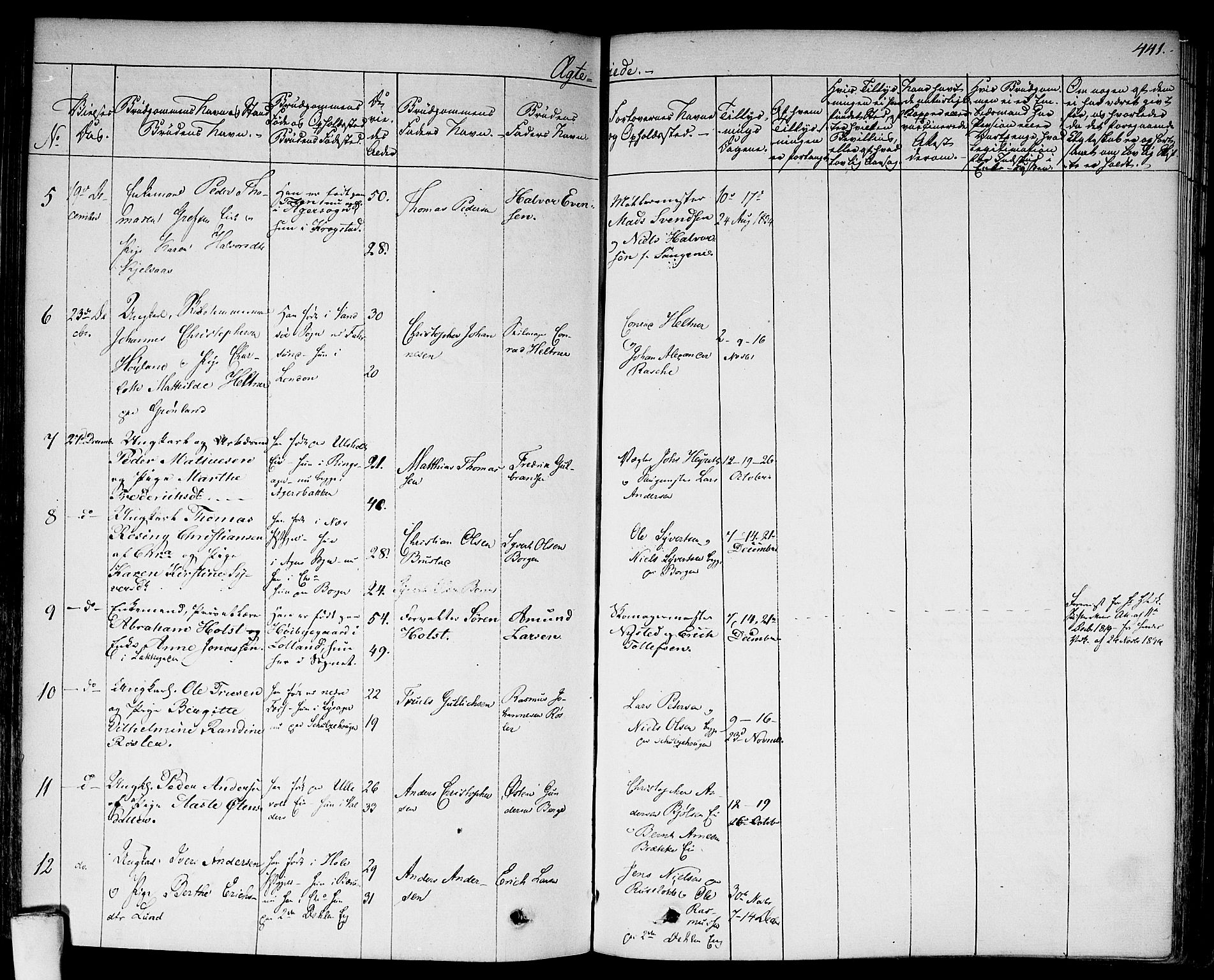 Aker prestekontor kirkebøker, SAO/A-10861/F/L0013: Parish register (official) no. 13, 1828-1837, p. 441