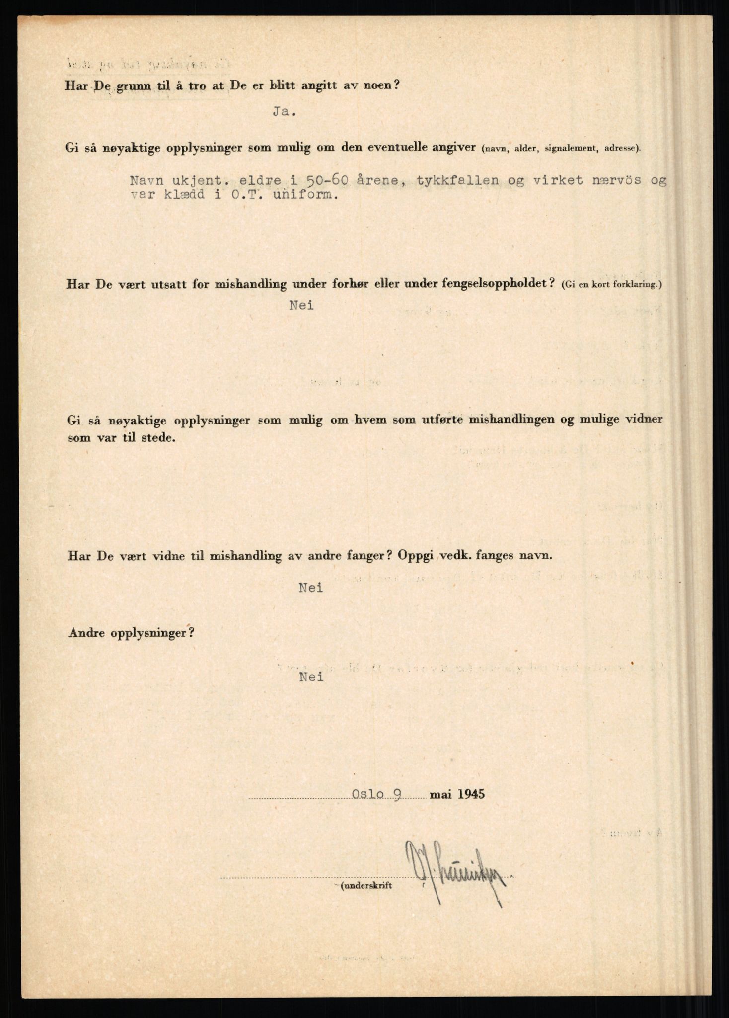 Rikspolitisjefen, AV/RA-S-1560/L/L0010: Kristianslund, Charles Ragnvald - Losvik, Einar, 1940-1945, p. 749