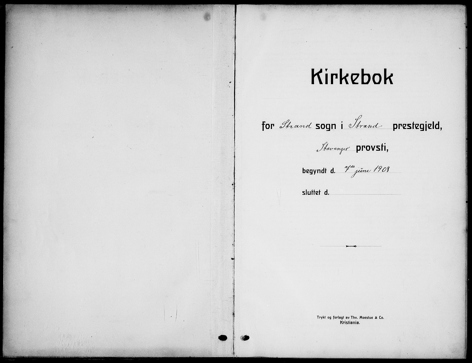 Strand sokneprestkontor, AV/SAST-A-101828/H/Ha/Haa/L0011: Parish register (official) no. A 11, 1908-1930