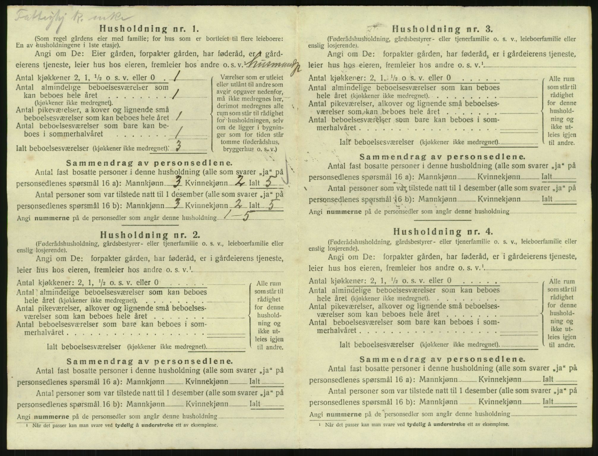 SAT, 1920 census for Bø, 1920, p. 1523