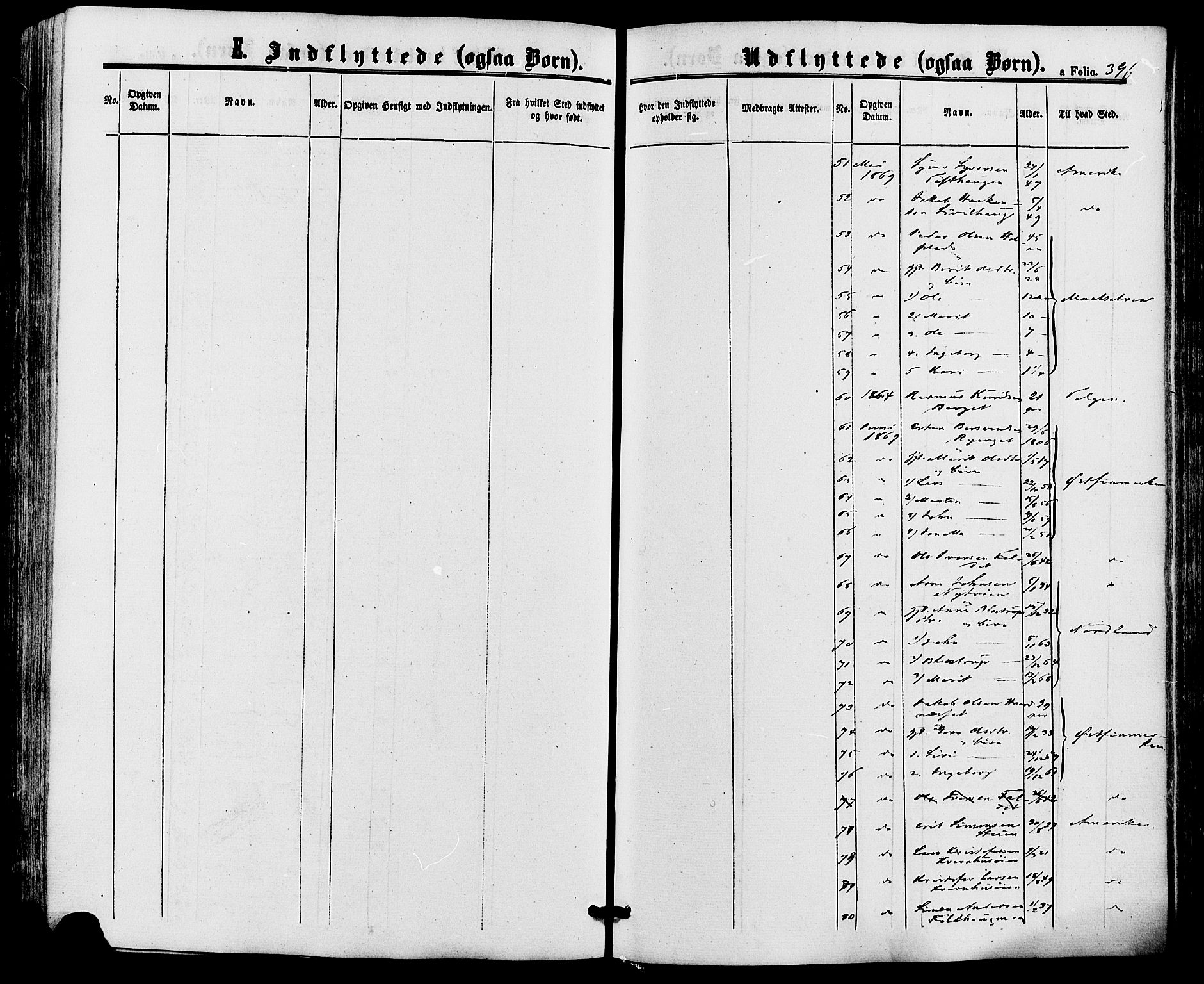 Alvdal prestekontor, AV/SAH-PREST-060/H/Ha/Haa/L0001: Parish register (official) no. 1, 1863-1882, p. 396