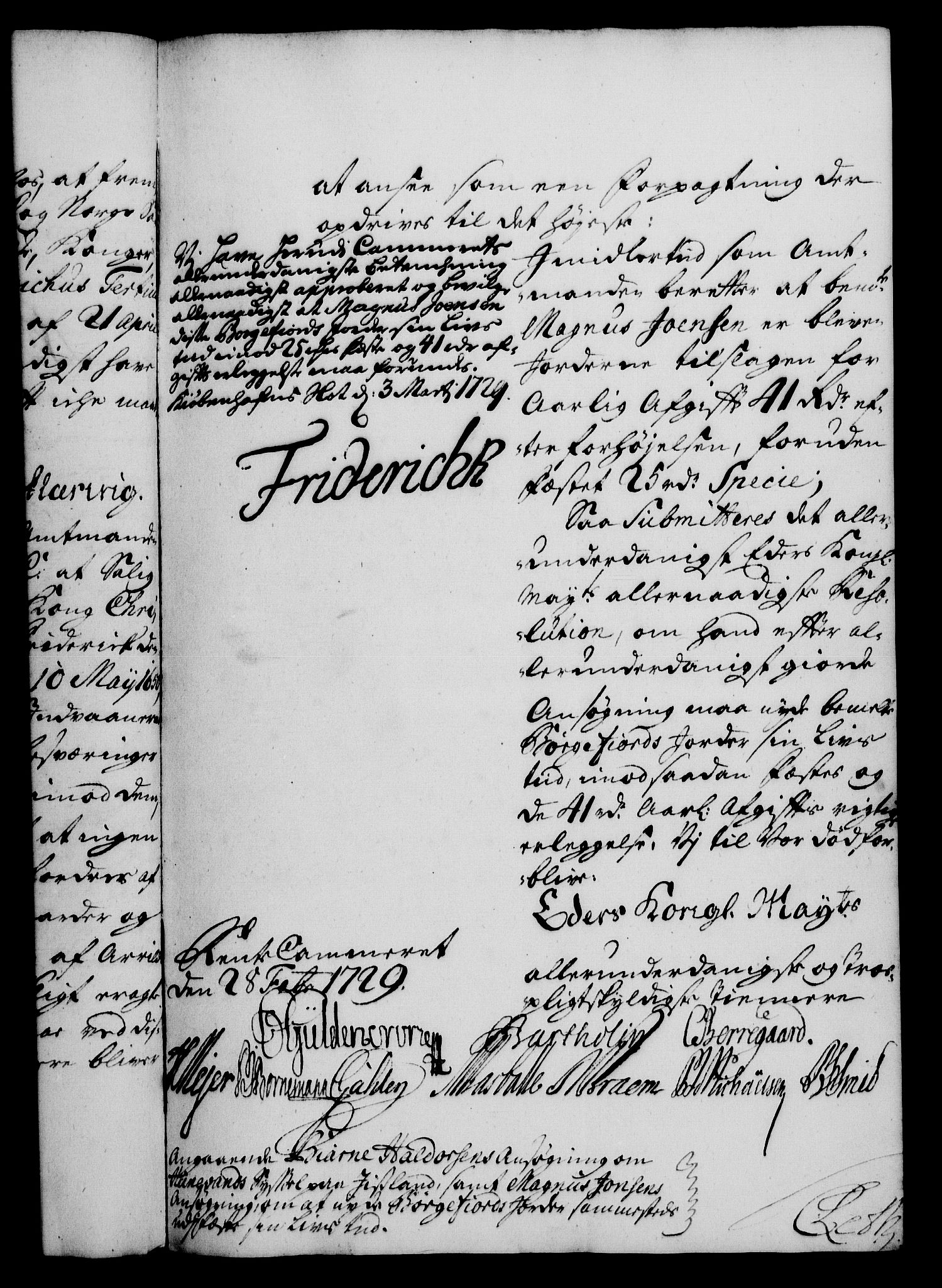 Rentekammeret, Kammerkanselliet, RA/EA-3111/G/Gf/Gfa/L0012: Norsk relasjons- og resolusjonsprotokoll (merket RK 52.12), 1729, p. 149
