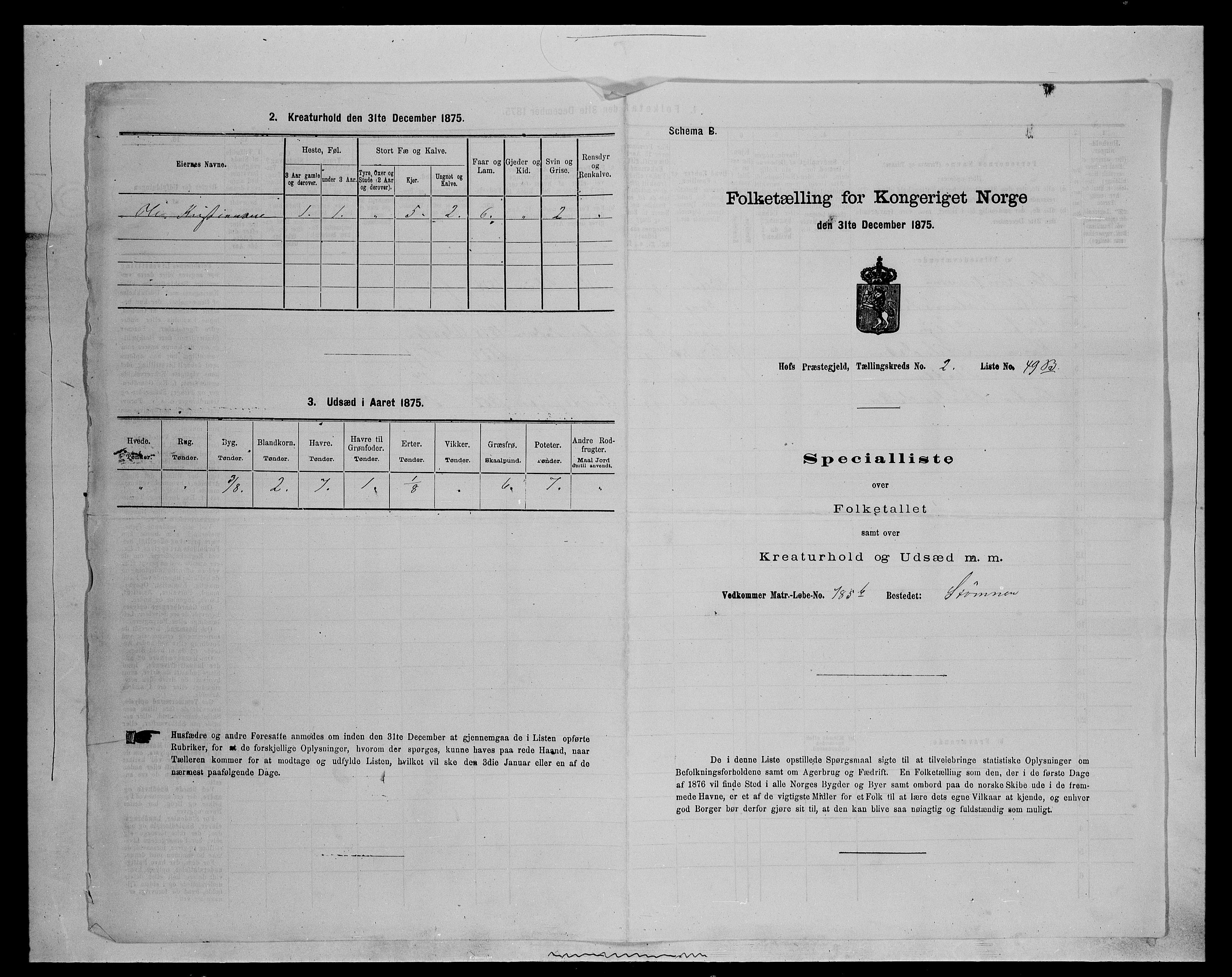 SAH, 1875 census for 0424P Hof, 1875, p. 478