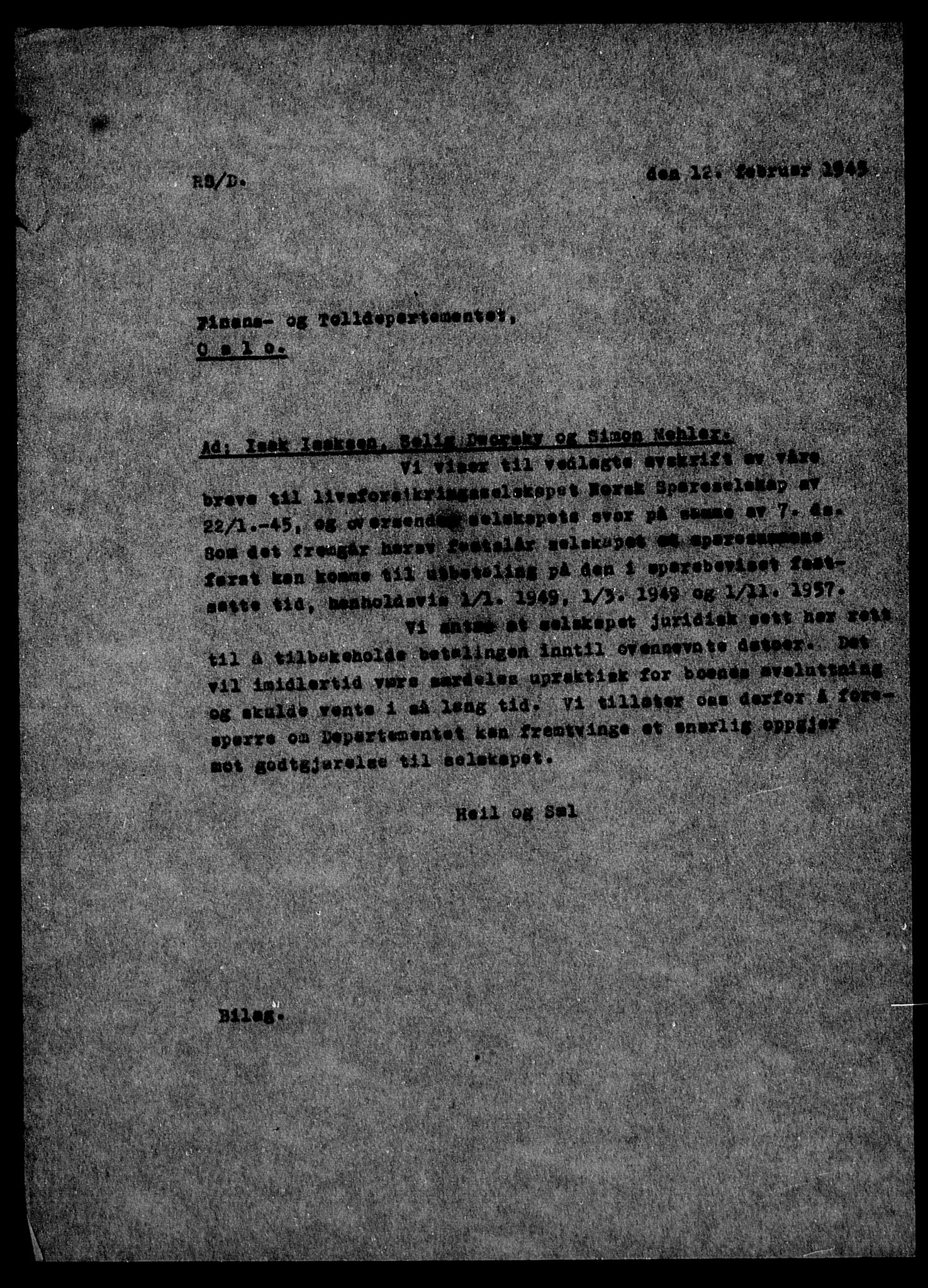 Justisdepartementet, Tilbakeføringskontoret for inndratte formuer, AV/RA-S-1564/H/Hc/Hca/L0895: --, 1945-1947, p. 13