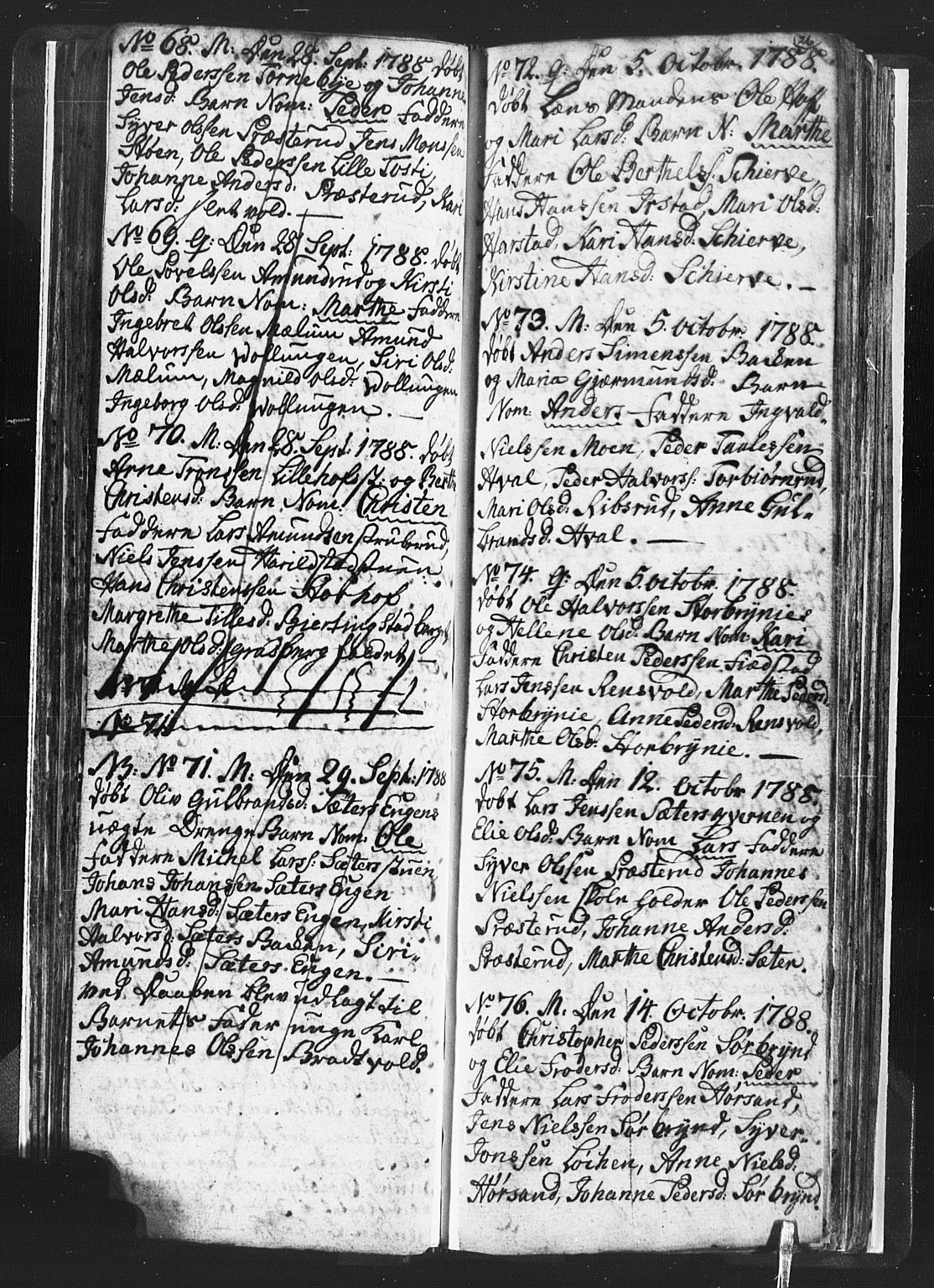Romedal prestekontor, SAH/PREST-004/L/L0001: Parish register (copy) no. 1, 1785-1794, p. 26