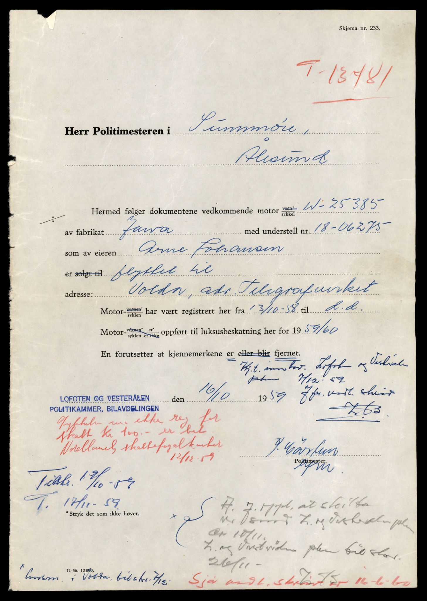 Møre og Romsdal vegkontor - Ålesund trafikkstasjon, AV/SAT-A-4099/F/Fe/L0039: Registreringskort for kjøretøy T 13361 - T 13530, 1927-1998, p. 2056