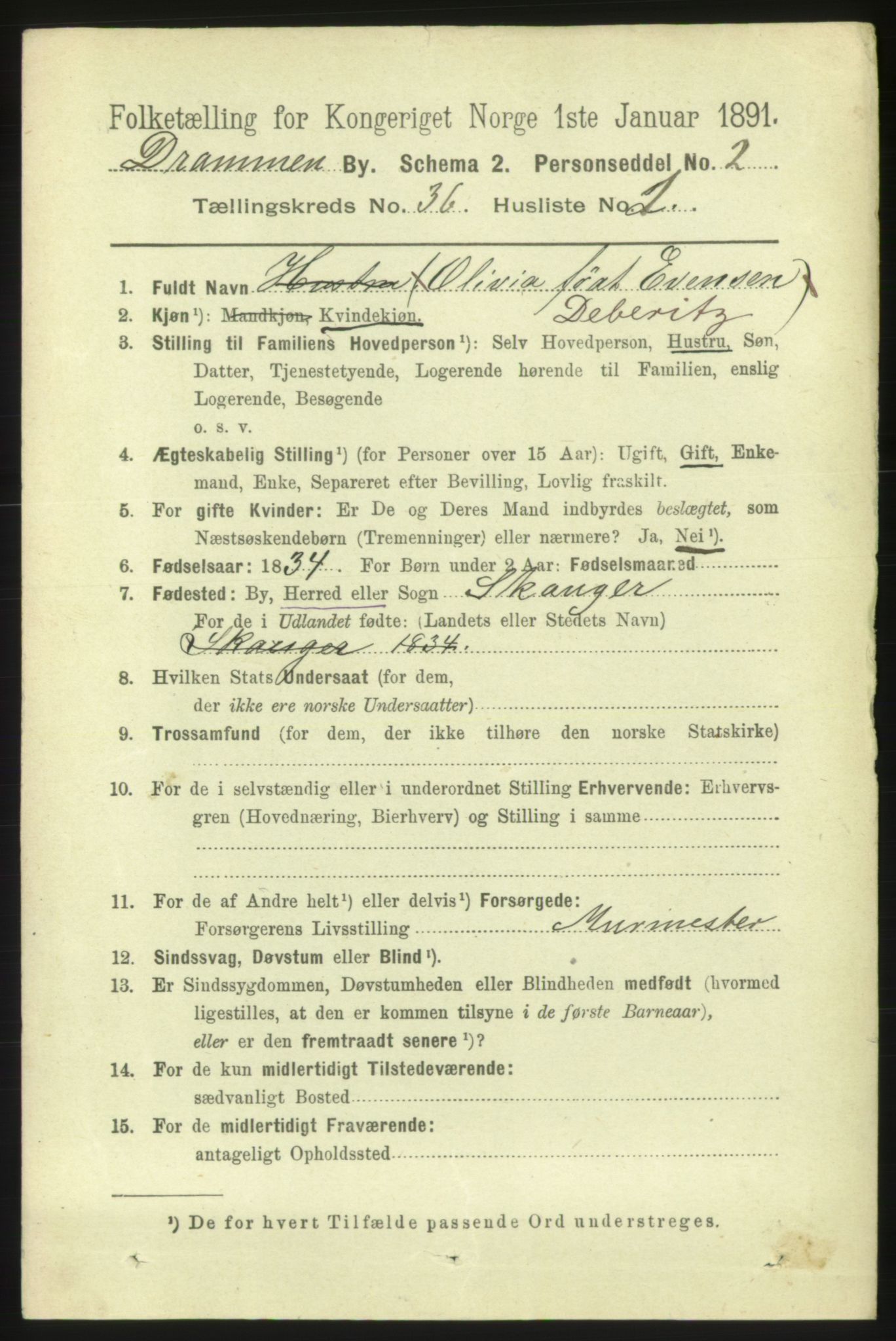 RA, 1891 census for 0602 Drammen, 1891, p. 22159