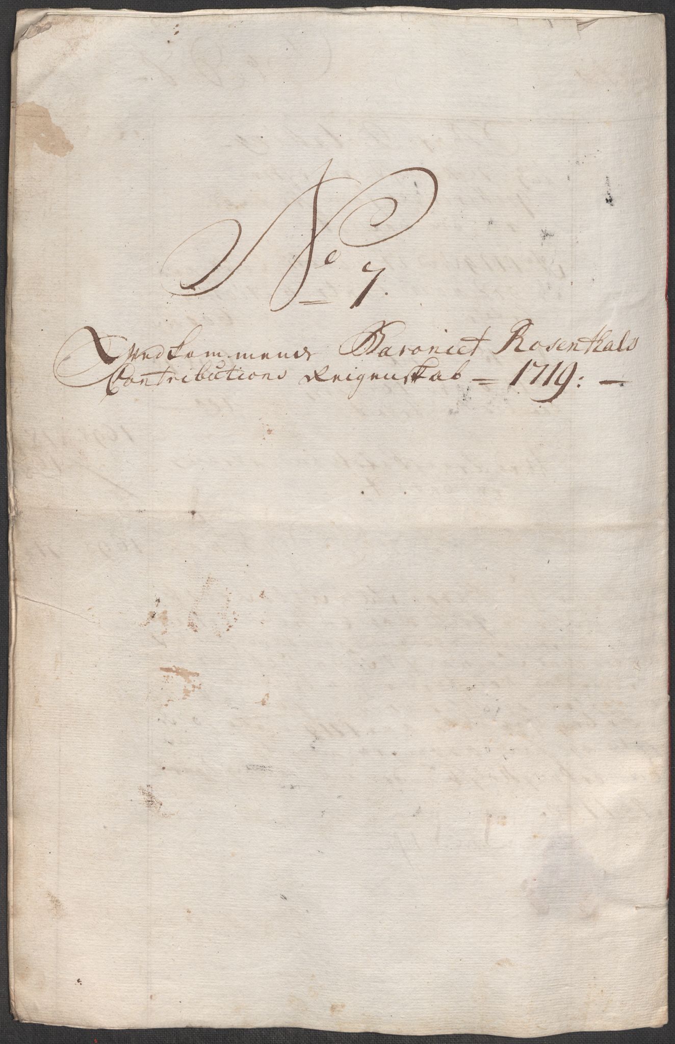 Rentekammeret inntil 1814, Reviderte regnskaper, Fogderegnskap, AV/RA-EA-4092/R49/L3140: Fogderegnskap Rosendal Baroni, 1718-1720, p. 167