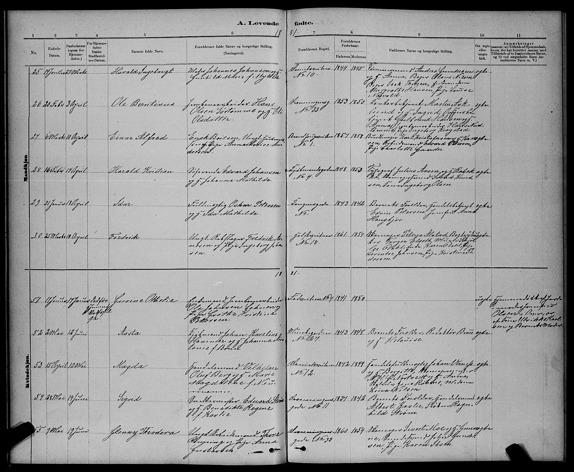 Ministerialprotokoller, klokkerbøker og fødselsregistre - Sør-Trøndelag, AV/SAT-A-1456/601/L0091: Parish register (copy) no. 601C09, 1878-1883