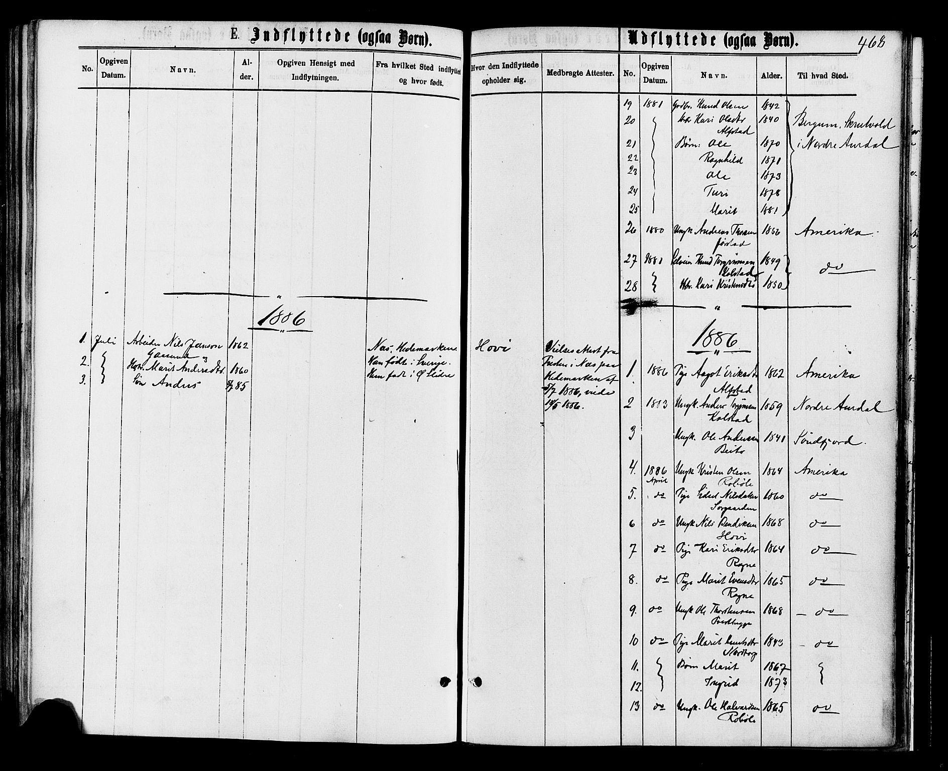 Øystre Slidre prestekontor, AV/SAH-PREST-138/H/Ha/Haa/L0002: Parish register (official) no. 2, 1874-1886, p. 468