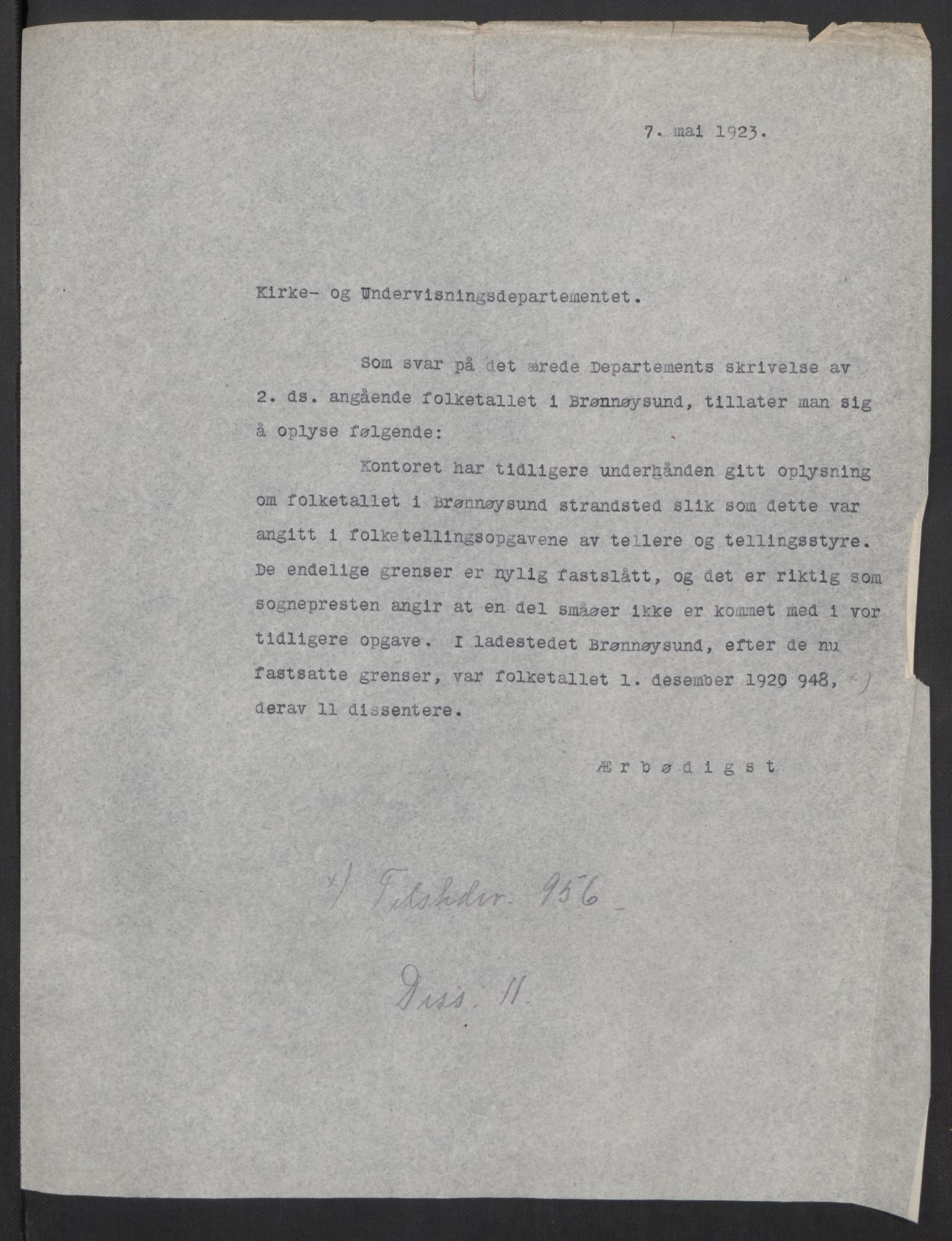 SAT, 1920 census for Brønnøy, 1920, p. 5