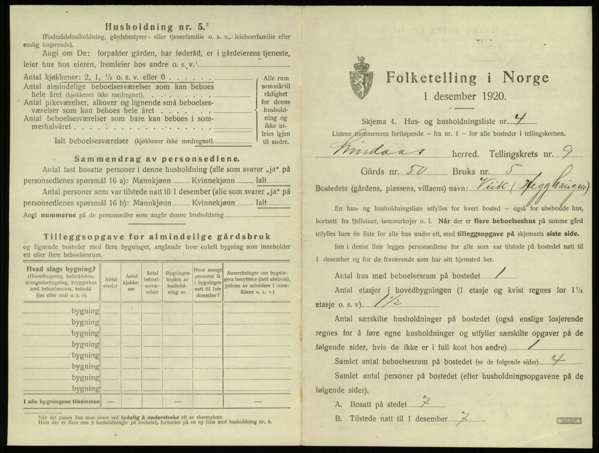 SAB, 1920 census for Lindås, 1920, p. 593