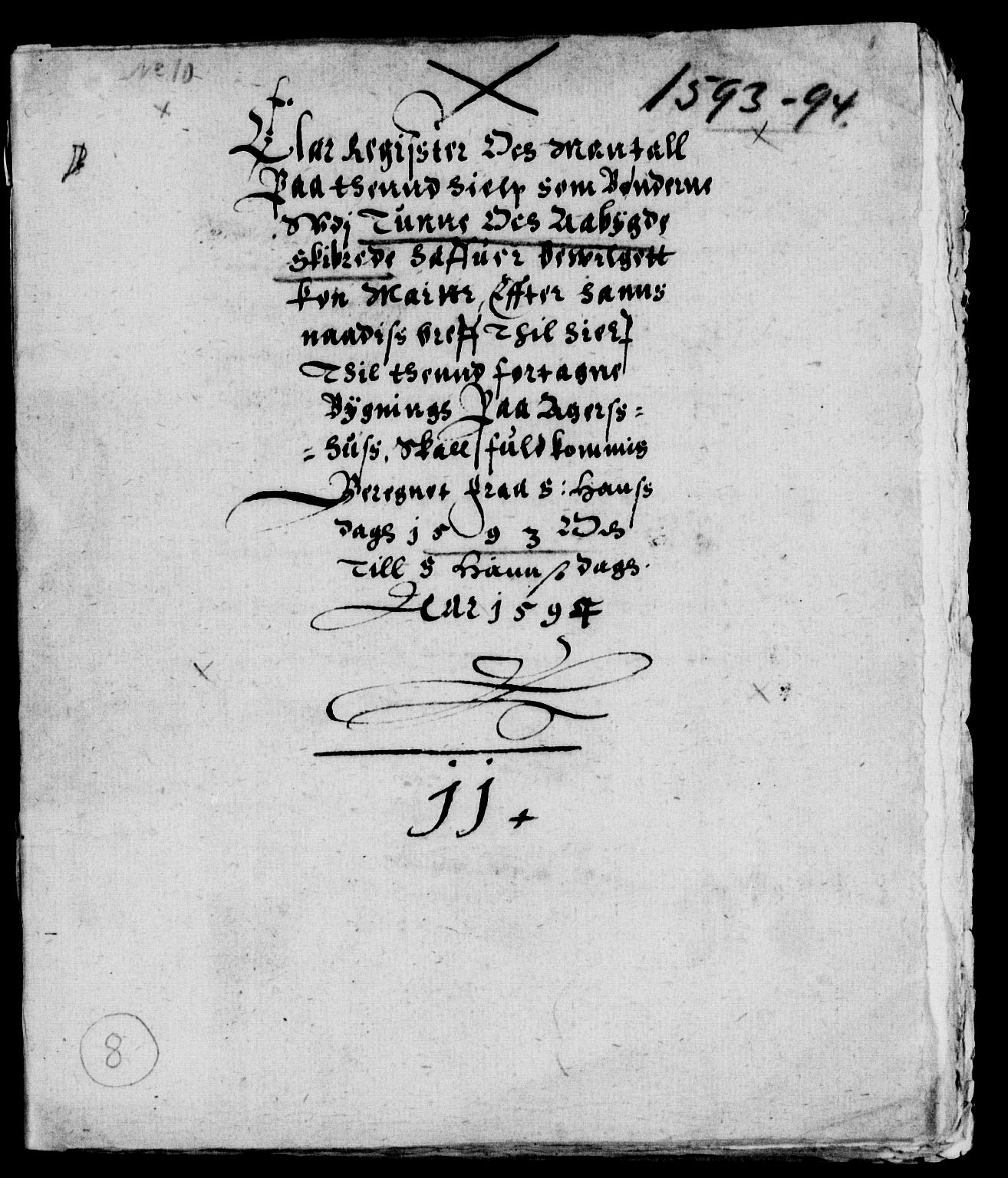 Rentekammeret inntil 1814, Reviderte regnskaper, Lensregnskaper, RA/EA-5023/R/Rb/Rba/L0007: Akershus len, 1588-1597