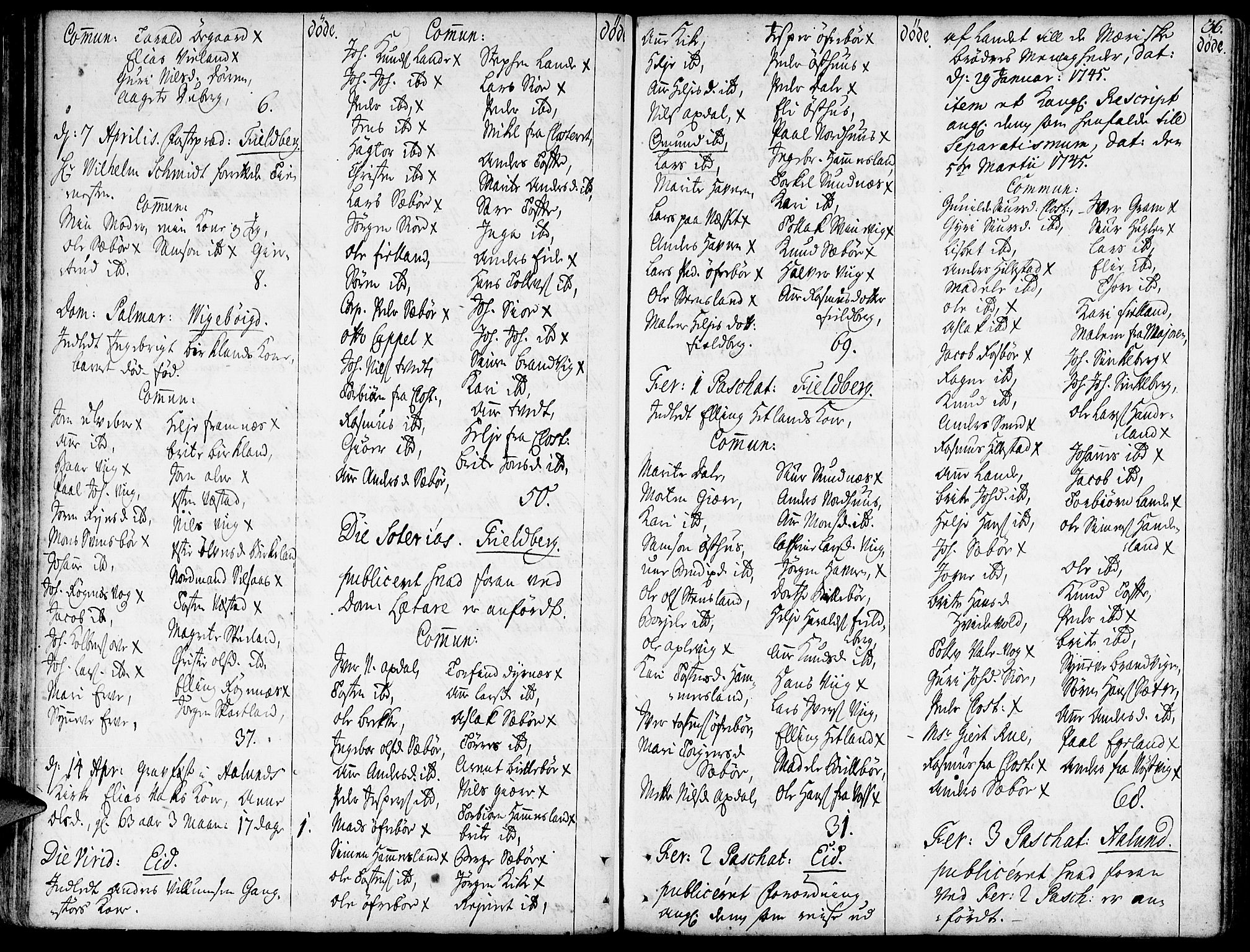 Fjelberg sokneprestembete, SAB/A-75201/H/Haa: Parish register (official) no. A 1, 1739-1759, p. 36