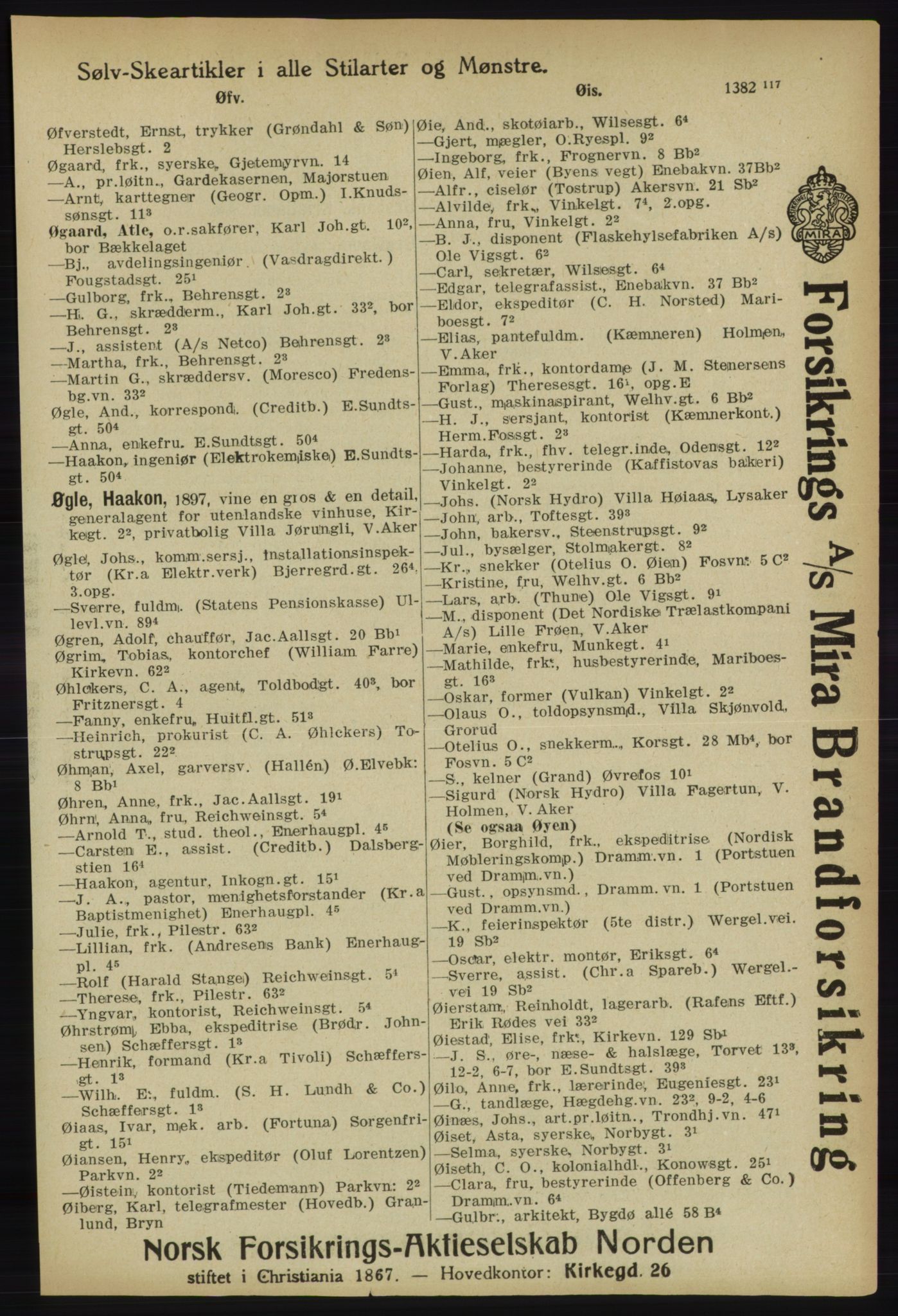 Kristiania/Oslo adressebok, PUBL/-, 1918, p. 1524