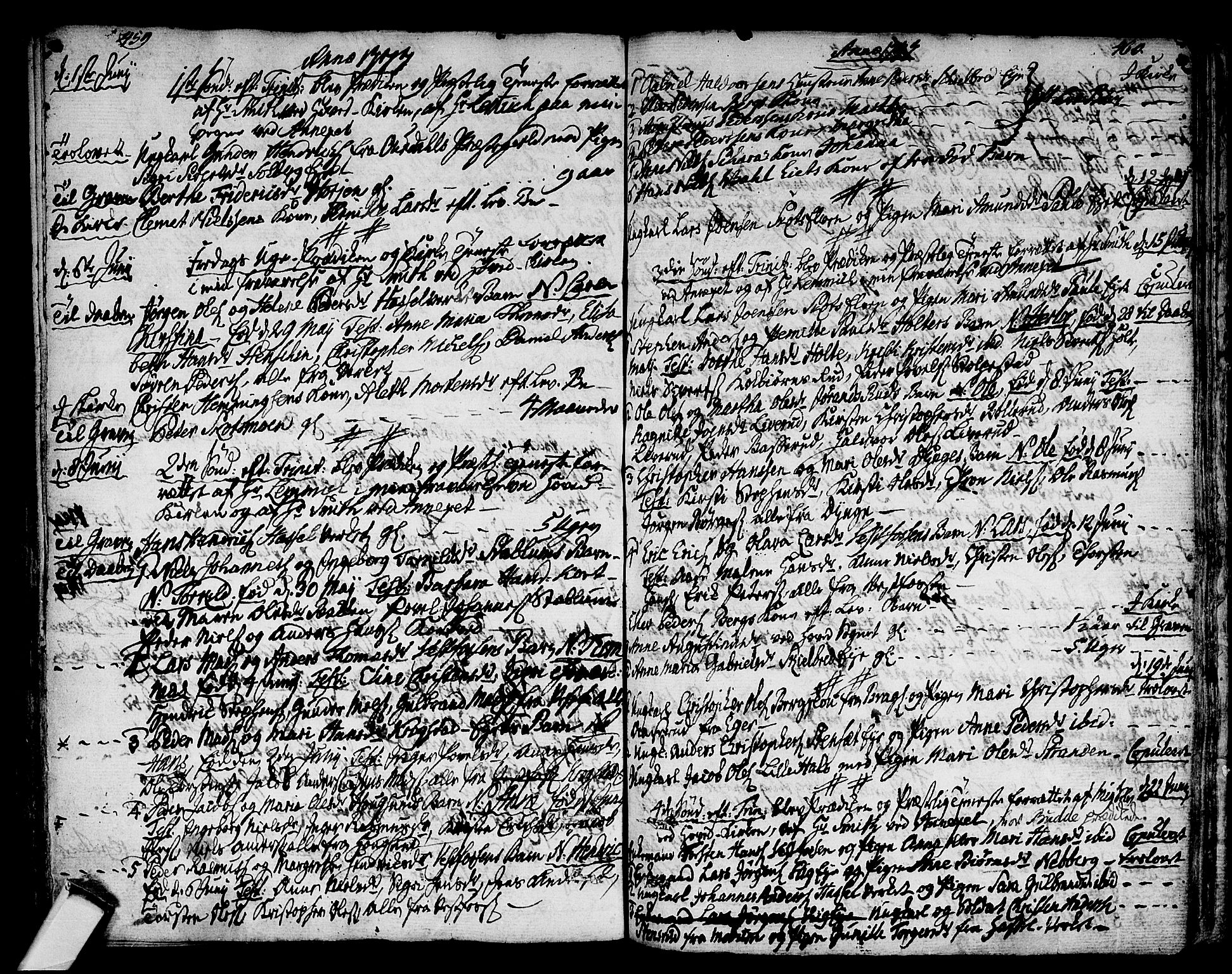 Eiker kirkebøker, SAKO/A-4/F/Fa/L0008: Parish register (official) no. I 8, 1764-1788, p. 459-460