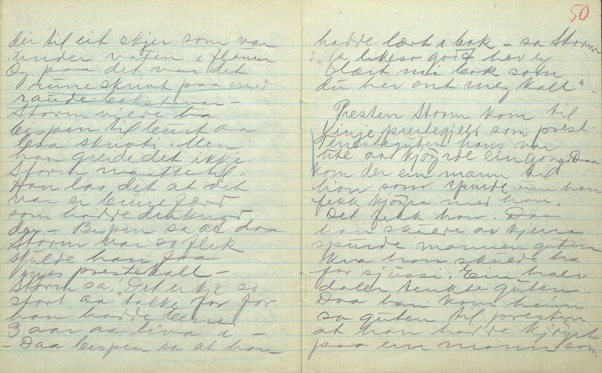 Rikard Berge, TEMU/TGM-A-1003/F/L0017/0003: 551-599 / 553 Kviteseid soge, Signe Vesterdal, 1918, p. 49-50