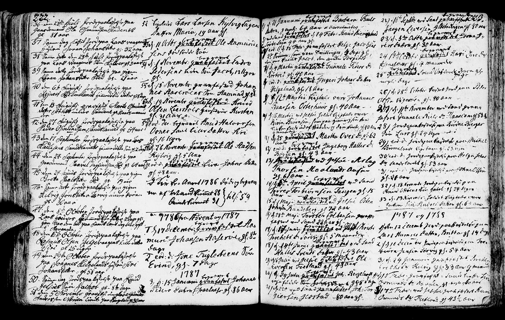 Jelsa sokneprestkontor, SAST/A-101842/01/IV: Parish register (official) no. A 3, 1768-1796, p. 222-223