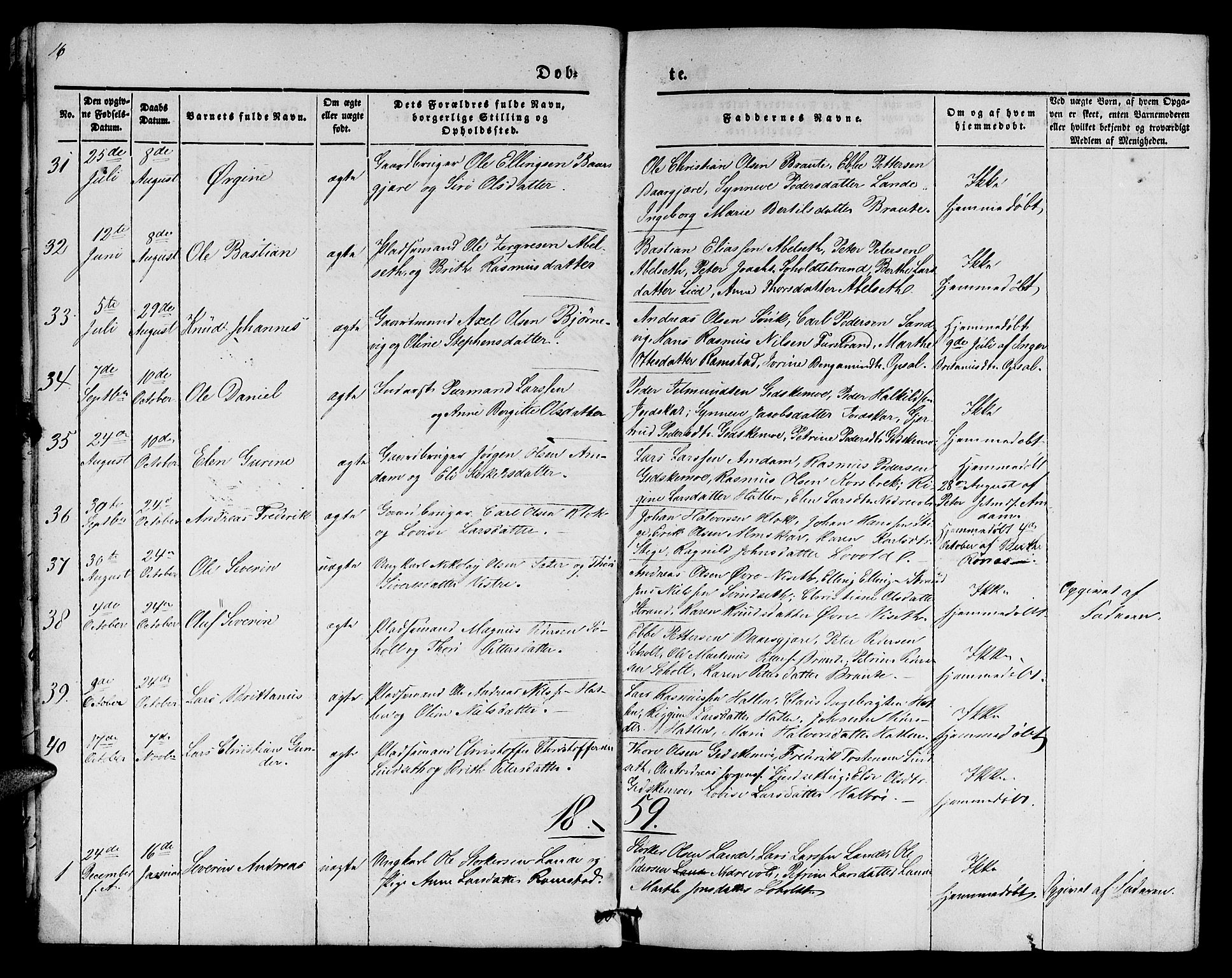 Ministerialprotokoller, klokkerbøker og fødselsregistre - Møre og Romsdal, SAT/A-1454/522/L0324: Parish register (copy) no. 522C03, 1854-1871, p. 16