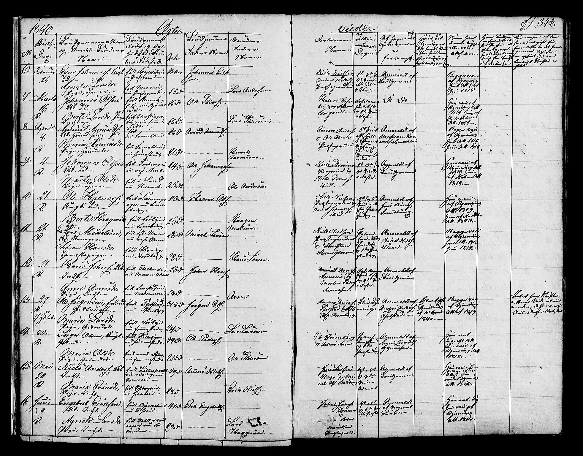 Ringsaker prestekontor, SAH/PREST-014/K/Ka/L0008: Parish register (official) no. 8, 1837-1850, p. 343