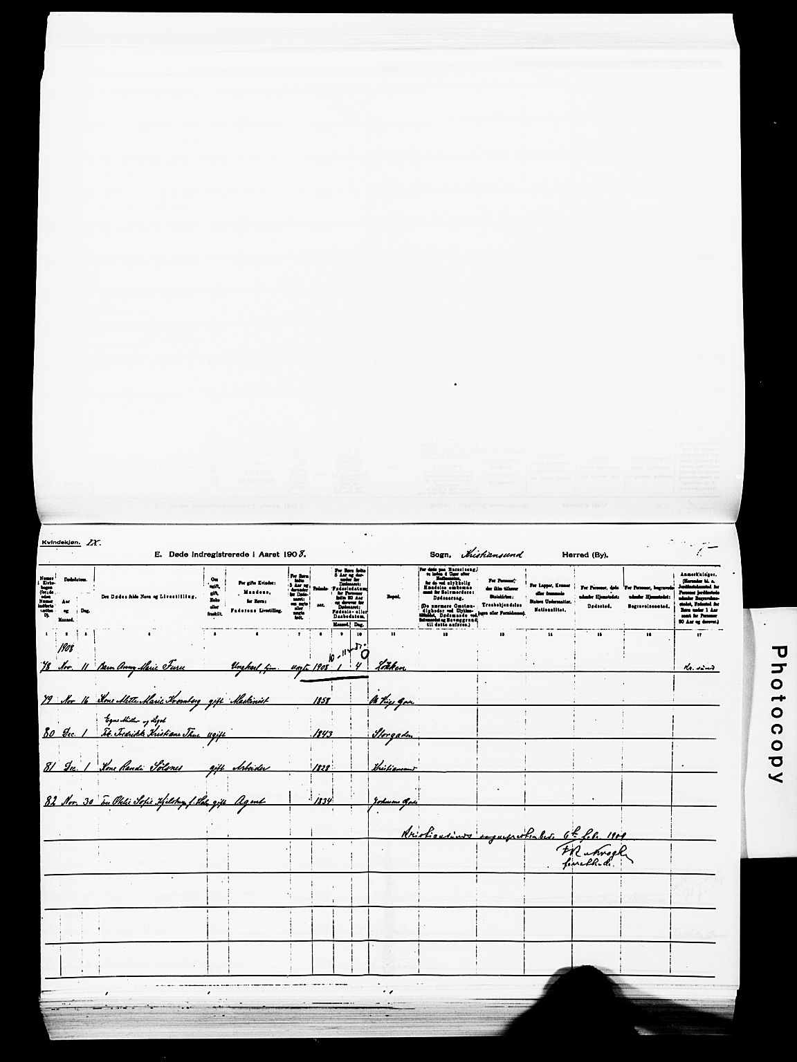 Ministerialprotokoller, klokkerbøker og fødselsregistre - Møre og Romsdal, SAT/A-1454/572/L0860: Parish register (official) no. 572D04, 1903-1916