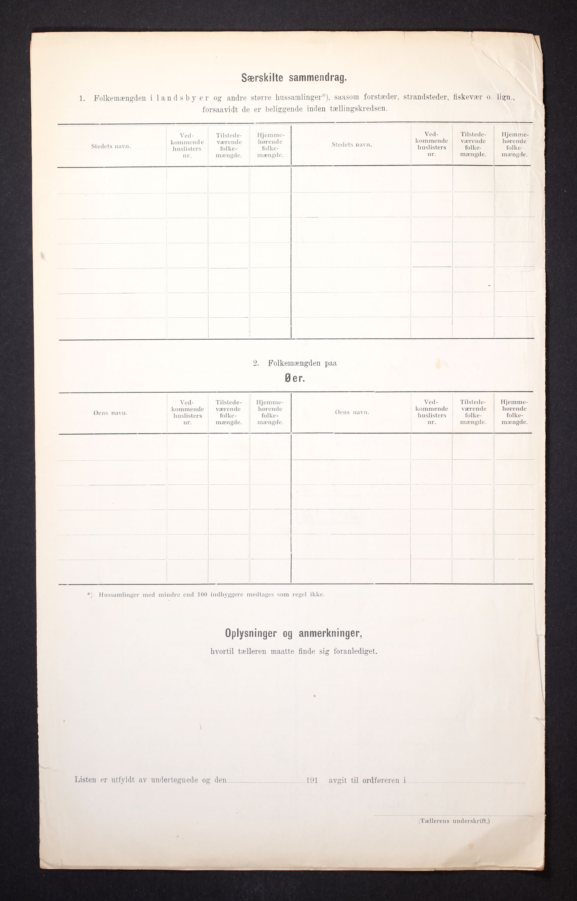 RA, 1910 census for Nore, 1910, p. 6