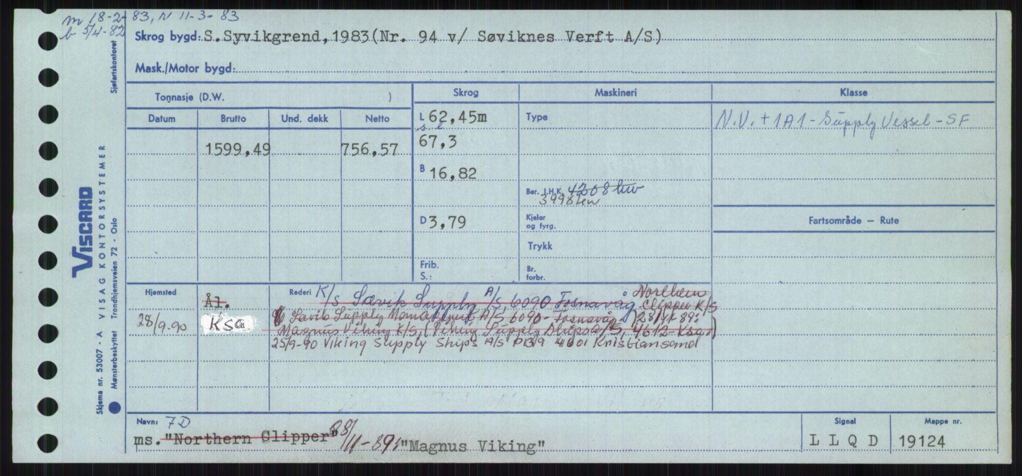 Sjøfartsdirektoratet med forløpere, Skipsmålingen, AV/RA-S-1627/H/Ha/L0003/0002: Fartøy, Hilm-Mar / Fartøy, Kom-Mar, p. 829