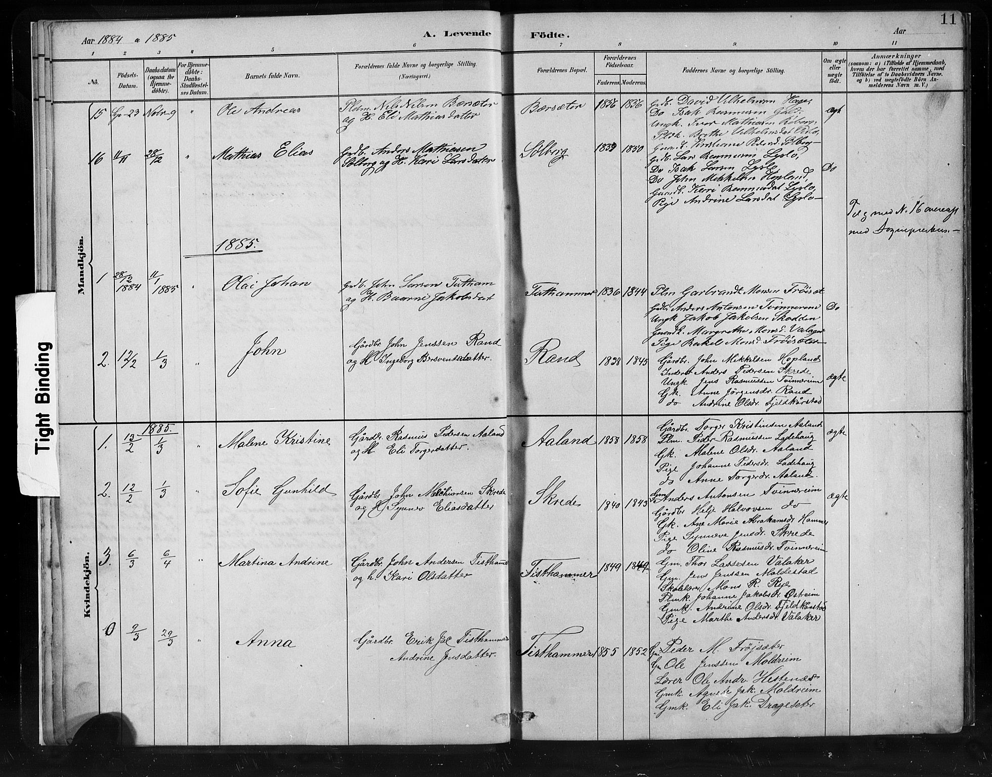 Innvik sokneprestembete, SAB/A-80501: Parish register (copy) no. C 3, 1883-1911, p. 11