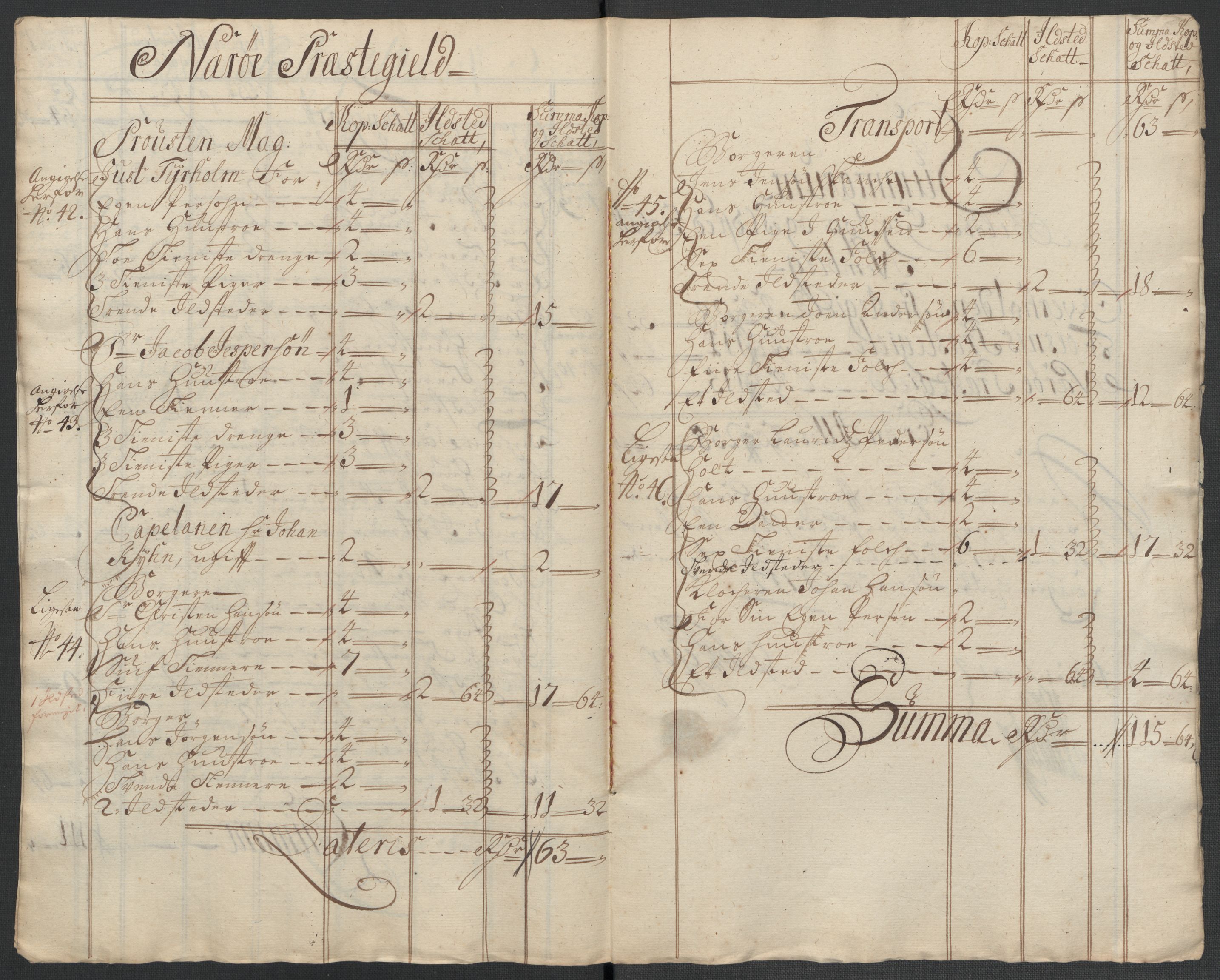 Rentekammeret inntil 1814, Reviderte regnskaper, Fogderegnskap, RA/EA-4092/R64/L4432: Fogderegnskap Namdal, 1711, p. 135