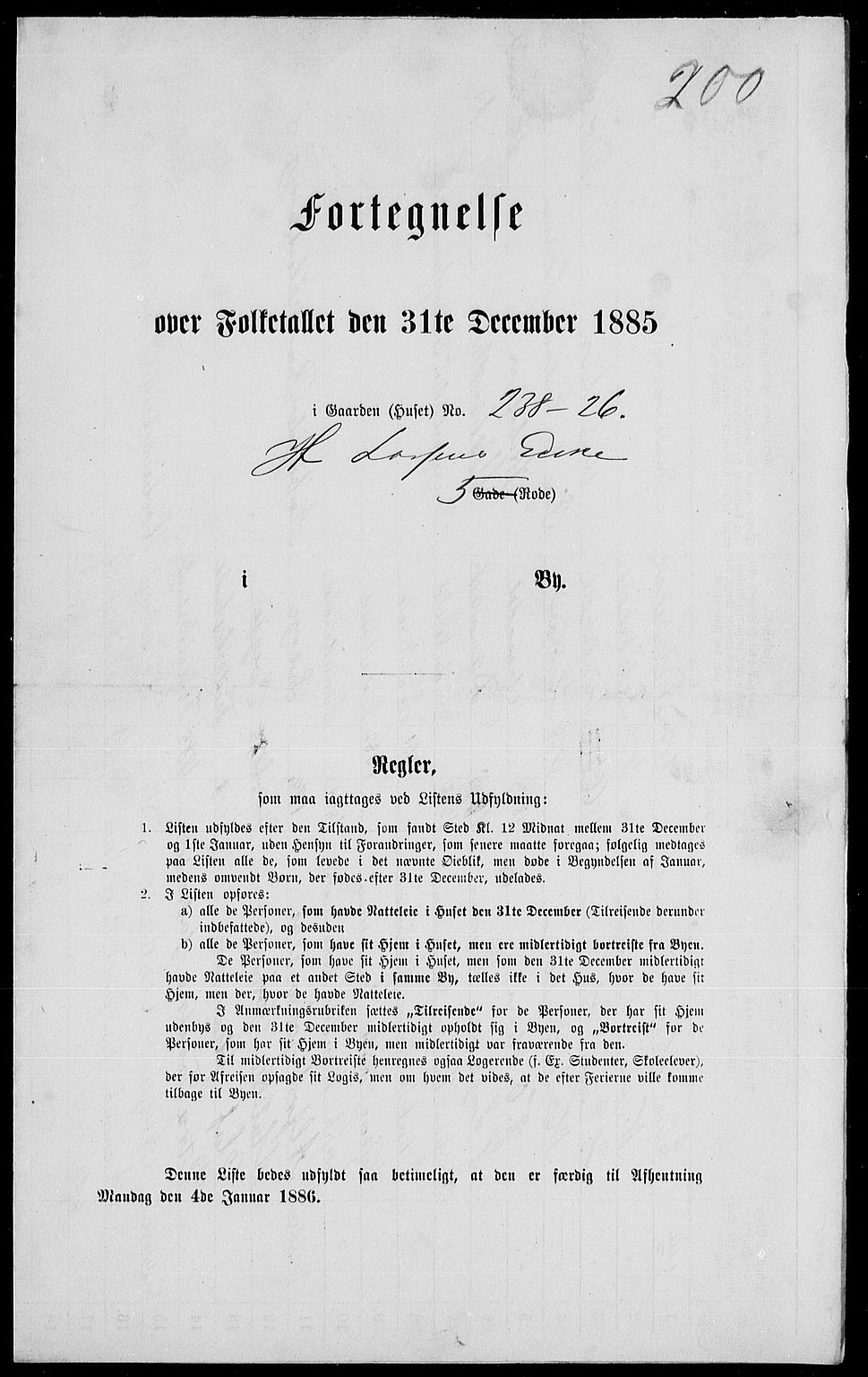 RA, 1885 census for 0101 Fredrikshald, 1885, p. 435