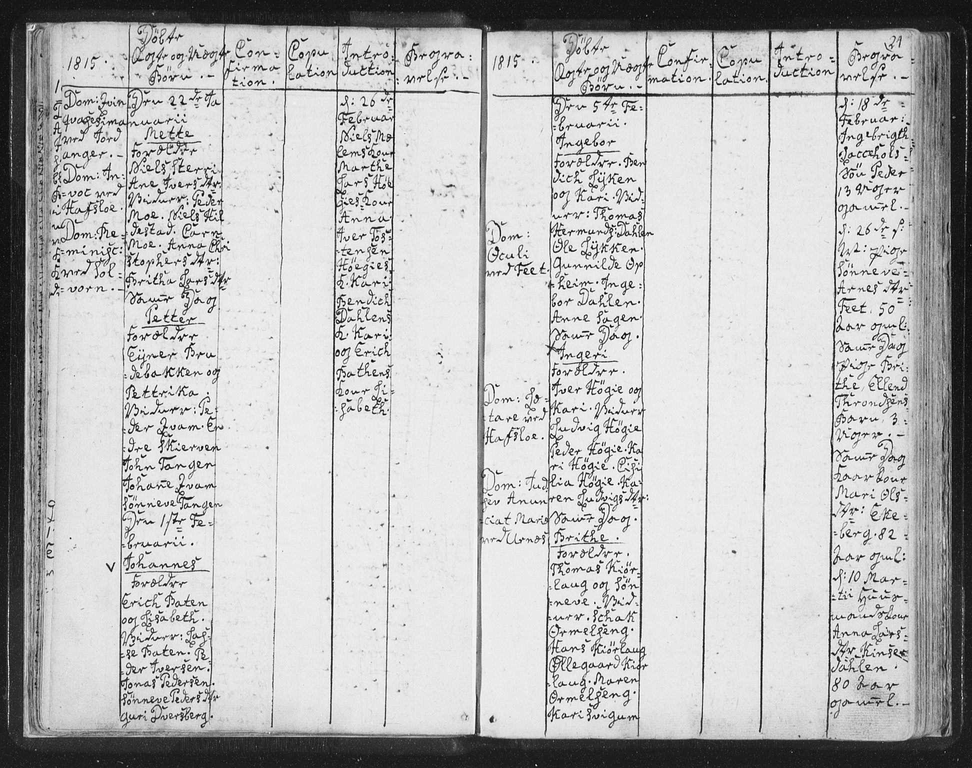 Hafslo sokneprestembete, SAB/A-80301/H/Haa/Haaa/L0003: Parish register (official) no. A 3, 1807-1821, p. 24