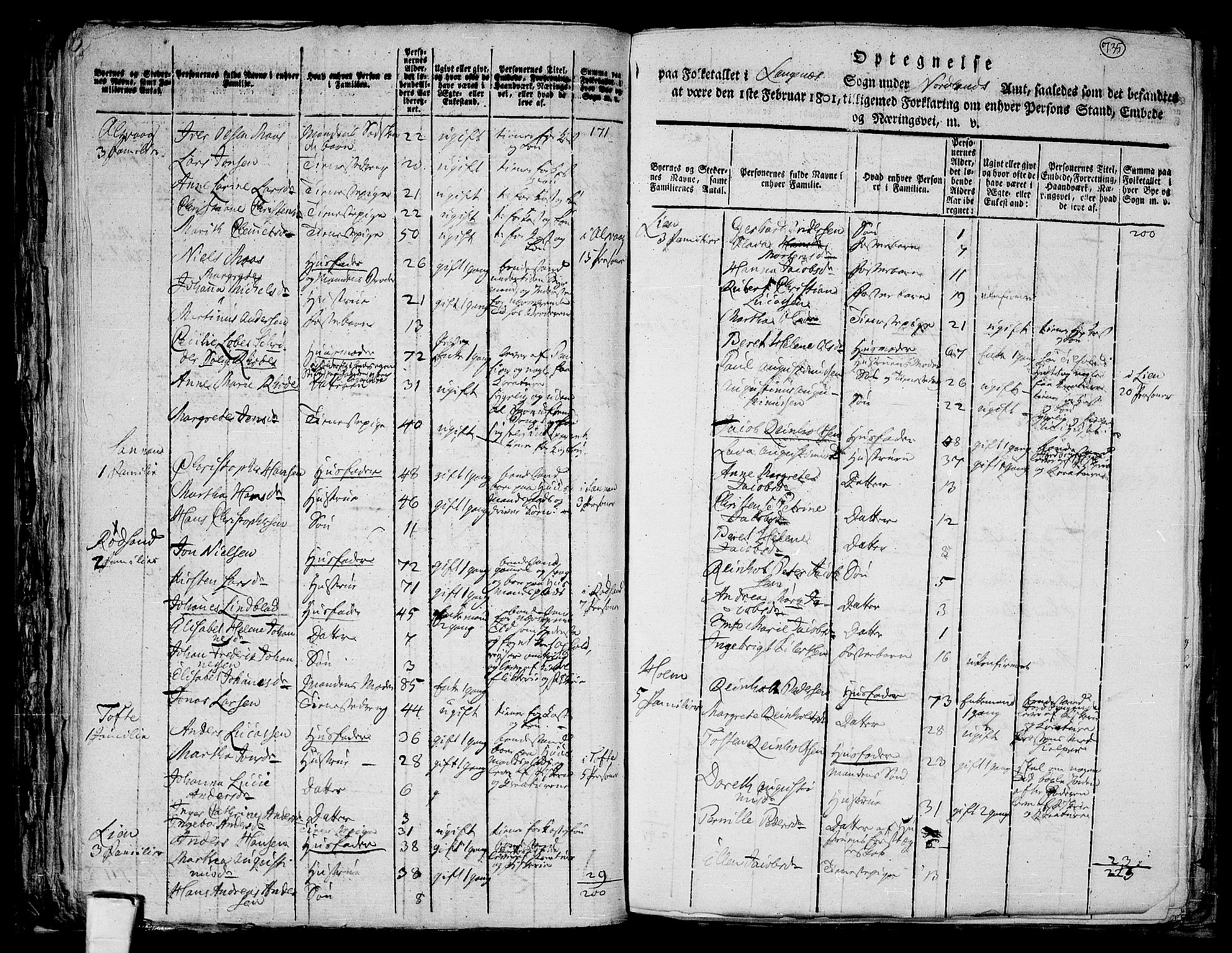 RA, 1801 census for 1868P Øksnes, 1801, p. 734b-735a