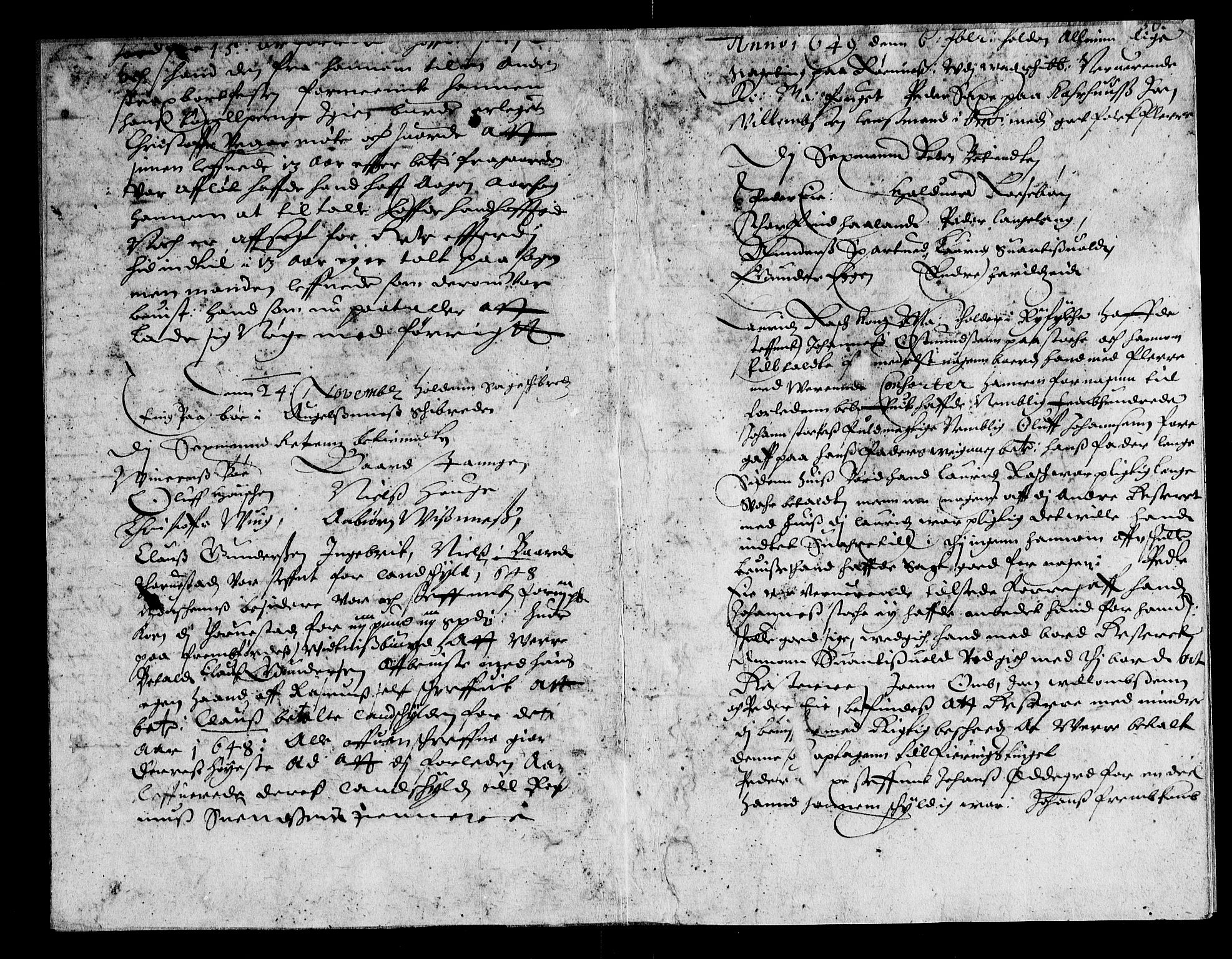 Ryfylke tingrett, SAST/A-100055/001/I/IB/IBA/L0024b: Blad av tingbok, Ryfylke, 1649-1650