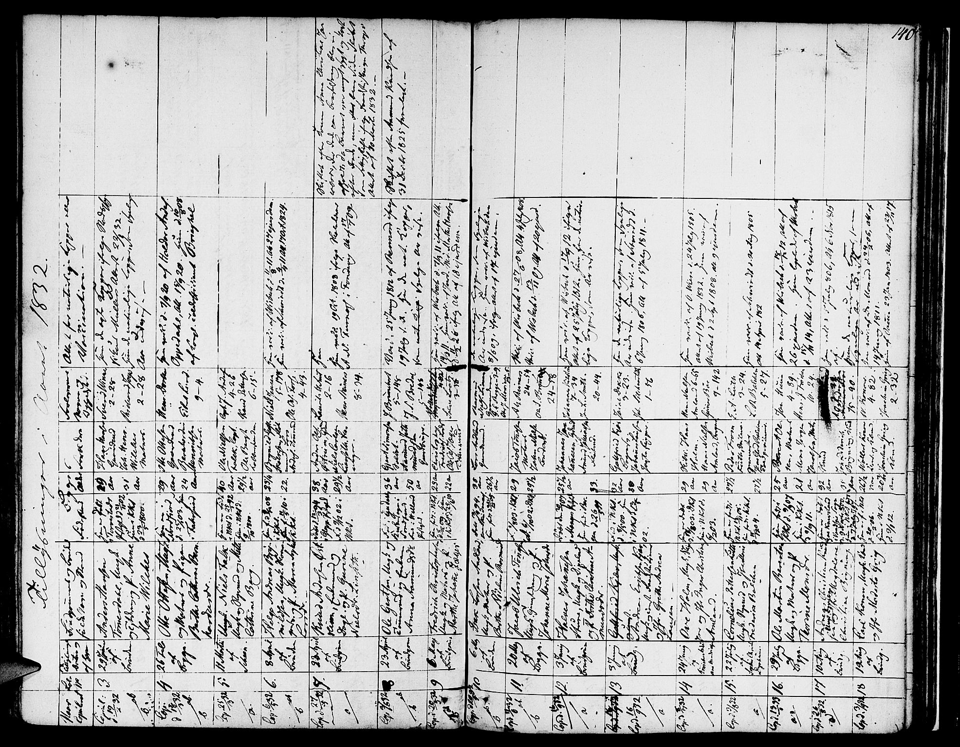 Nykirken Sokneprestembete, AV/SAB-A-77101/H/Hab: Parish register (copy) no. A 2, 1782-1847, p. 140