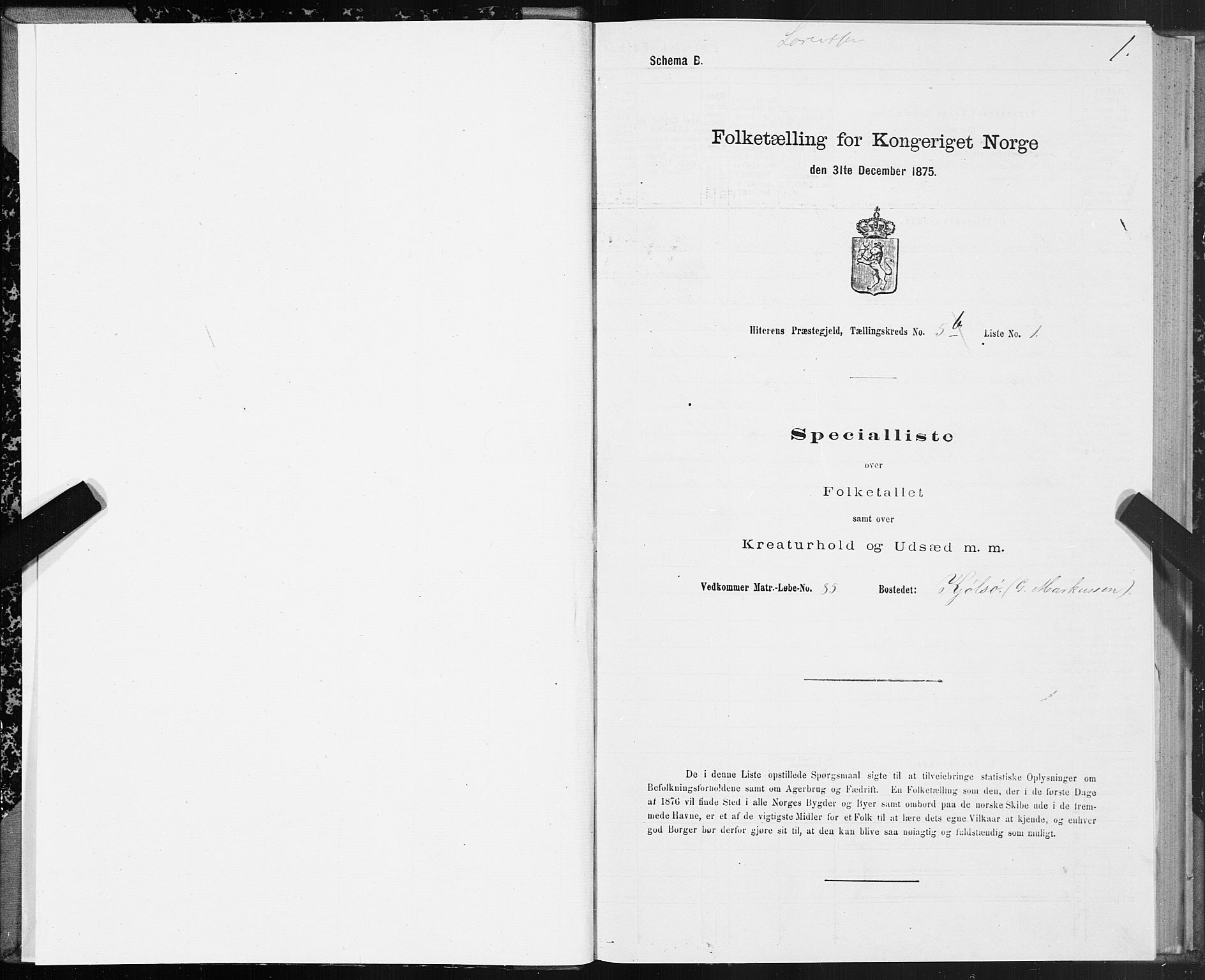 SAT, 1875 census for 1617P Hitra, 1875, p. 3001