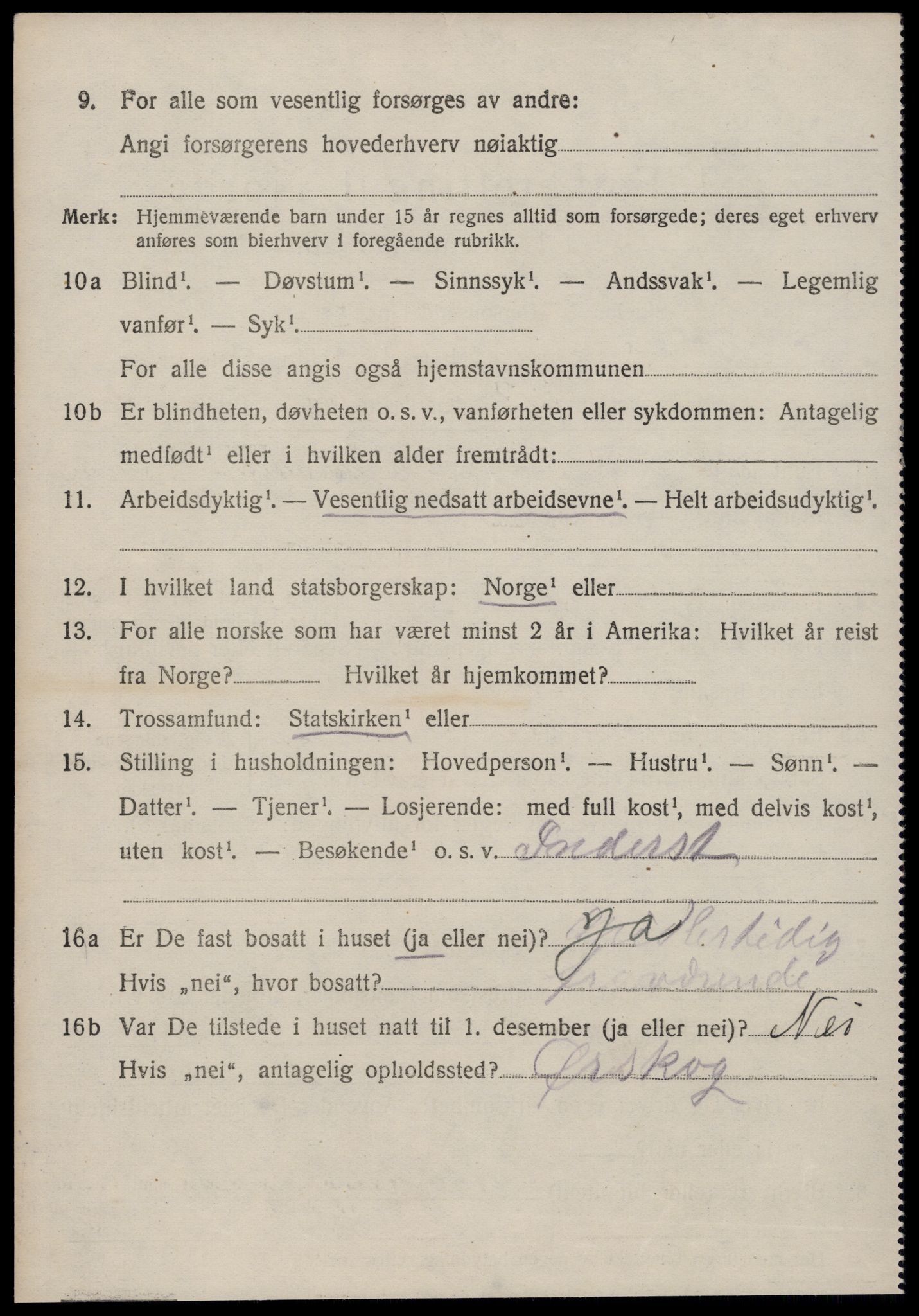 SAT, 1920 census for Norddal, 1920, p. 3356