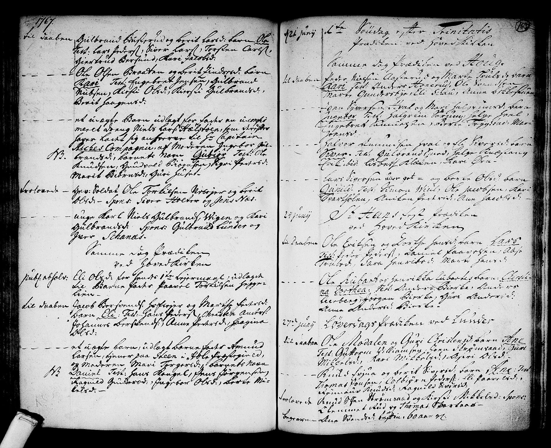 Norderhov kirkebøker, SAKO/A-237/F/Fa/L0004: Parish register (official) no. 4, 1758-1774, p. 163