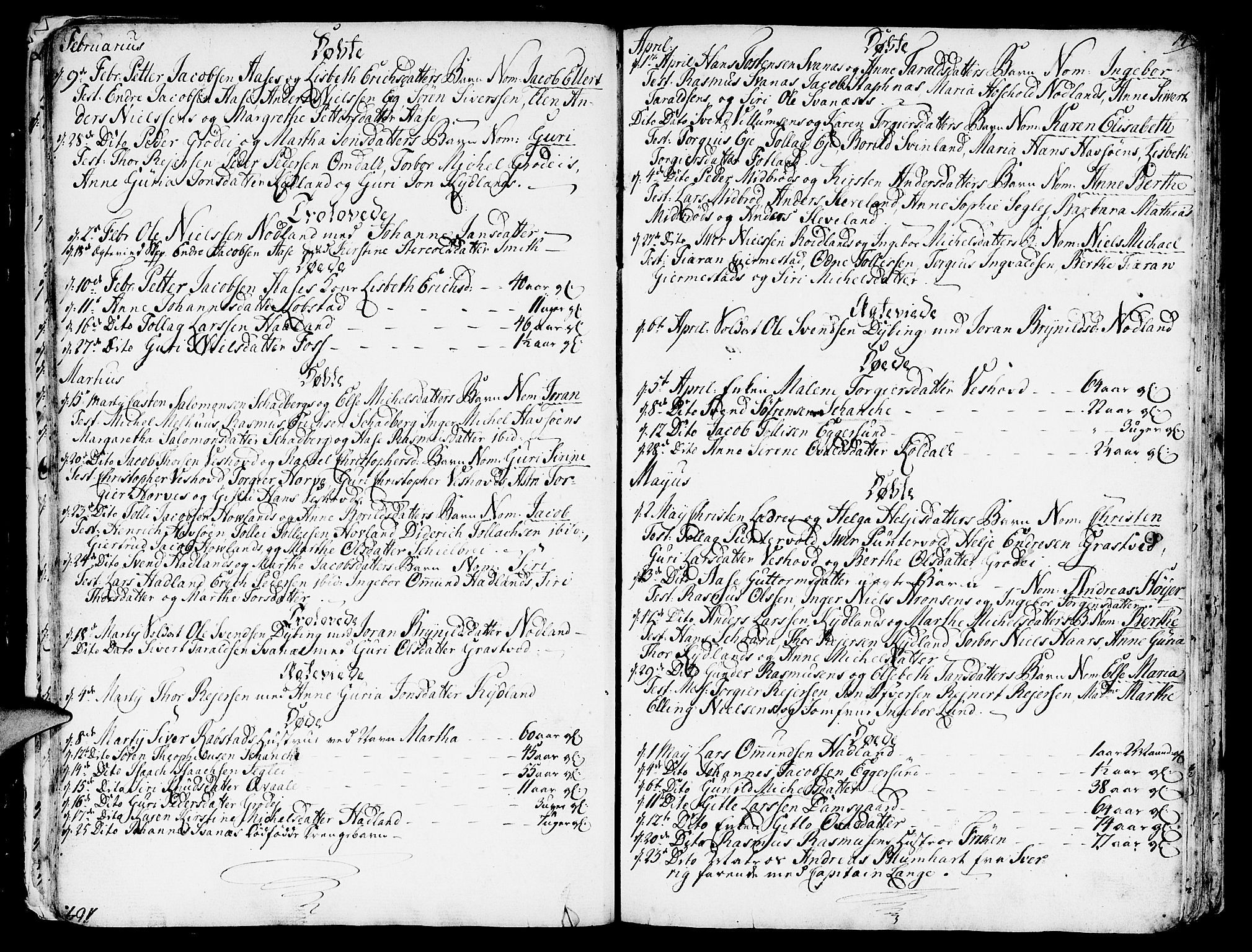 Eigersund sokneprestkontor, SAST/A-101807/S08/L0004: Parish register (official) no. A 4 /1, 1776-1789, p. 14