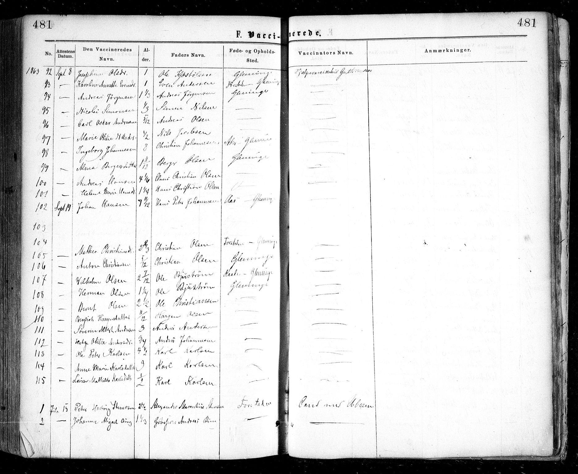 Glemmen prestekontor Kirkebøker, AV/SAO-A-10908/F/Fa/L0008: Parish register (official) no. 8, 1862-1871, p. 481