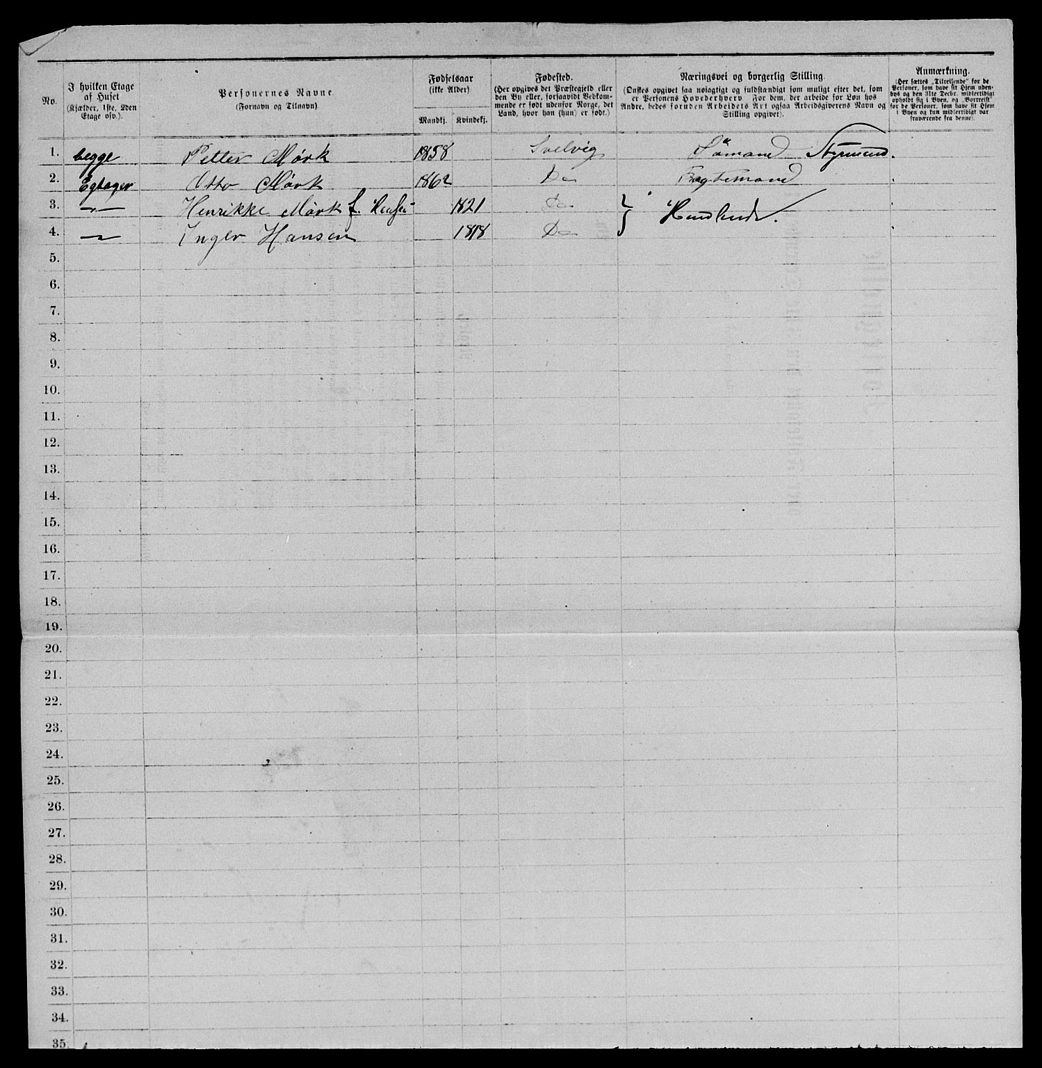 SAKO, 1885 census for 0701 Svelvik, 1885, p. 297