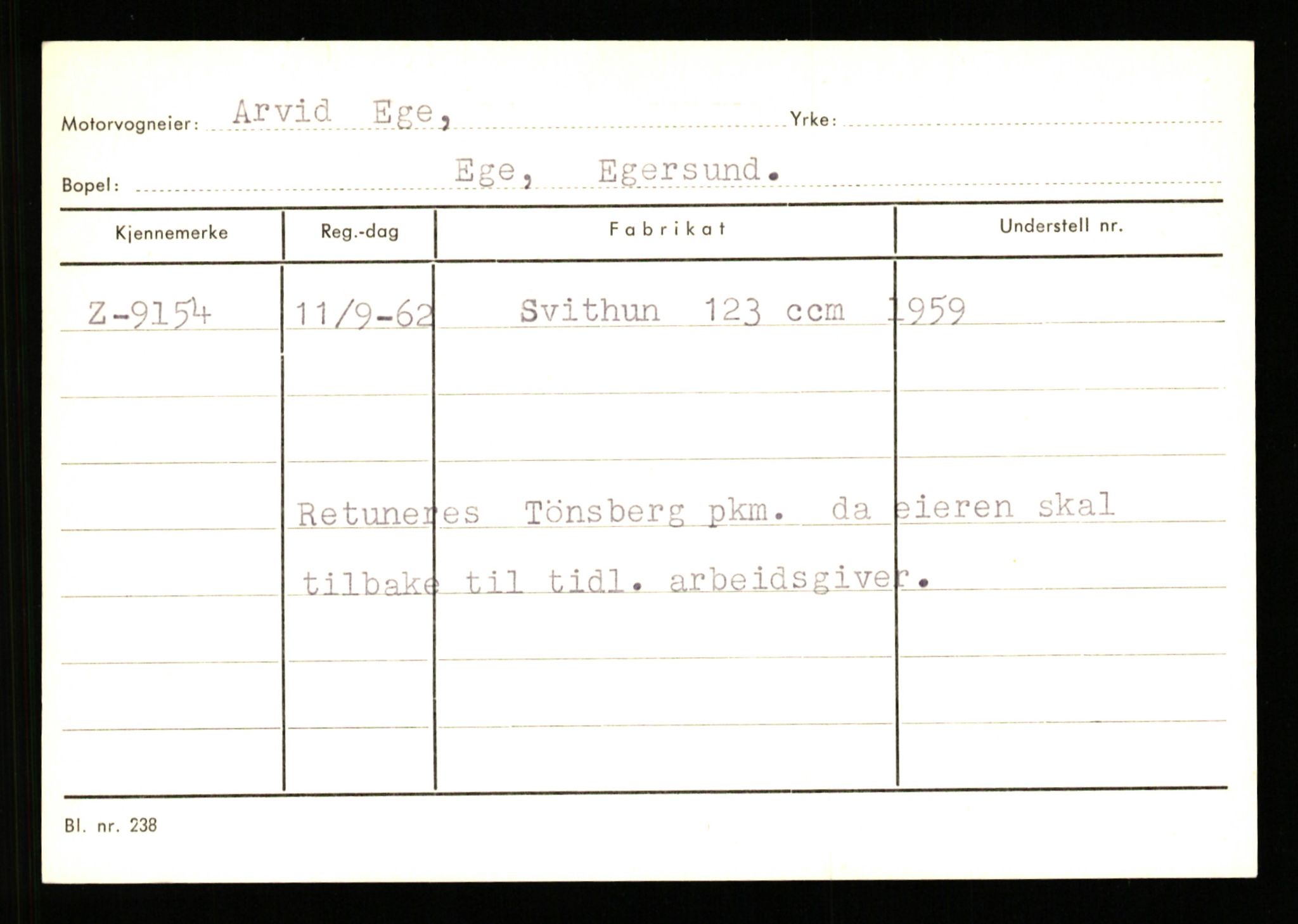 Stavanger trafikkstasjon, AV/SAST-A-101942/0/G/L0002: Registreringsnummer: 5791 - 10405, 1930-1971, p. 2245